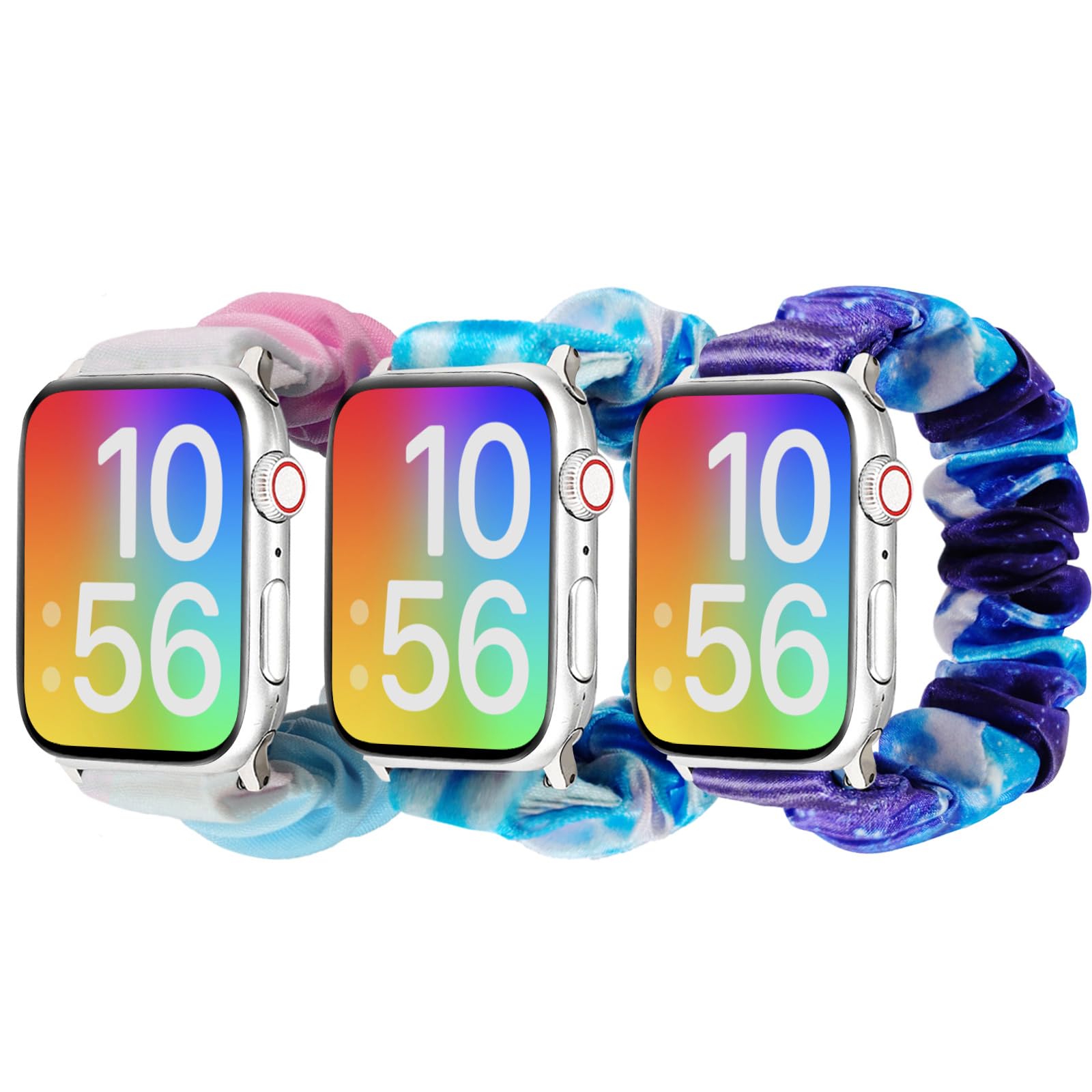 Starry Blue+Blue Pink+Rainbow 38/40/41mm Best apple watch bands in use, Apple watch band , Applewatchbands.us