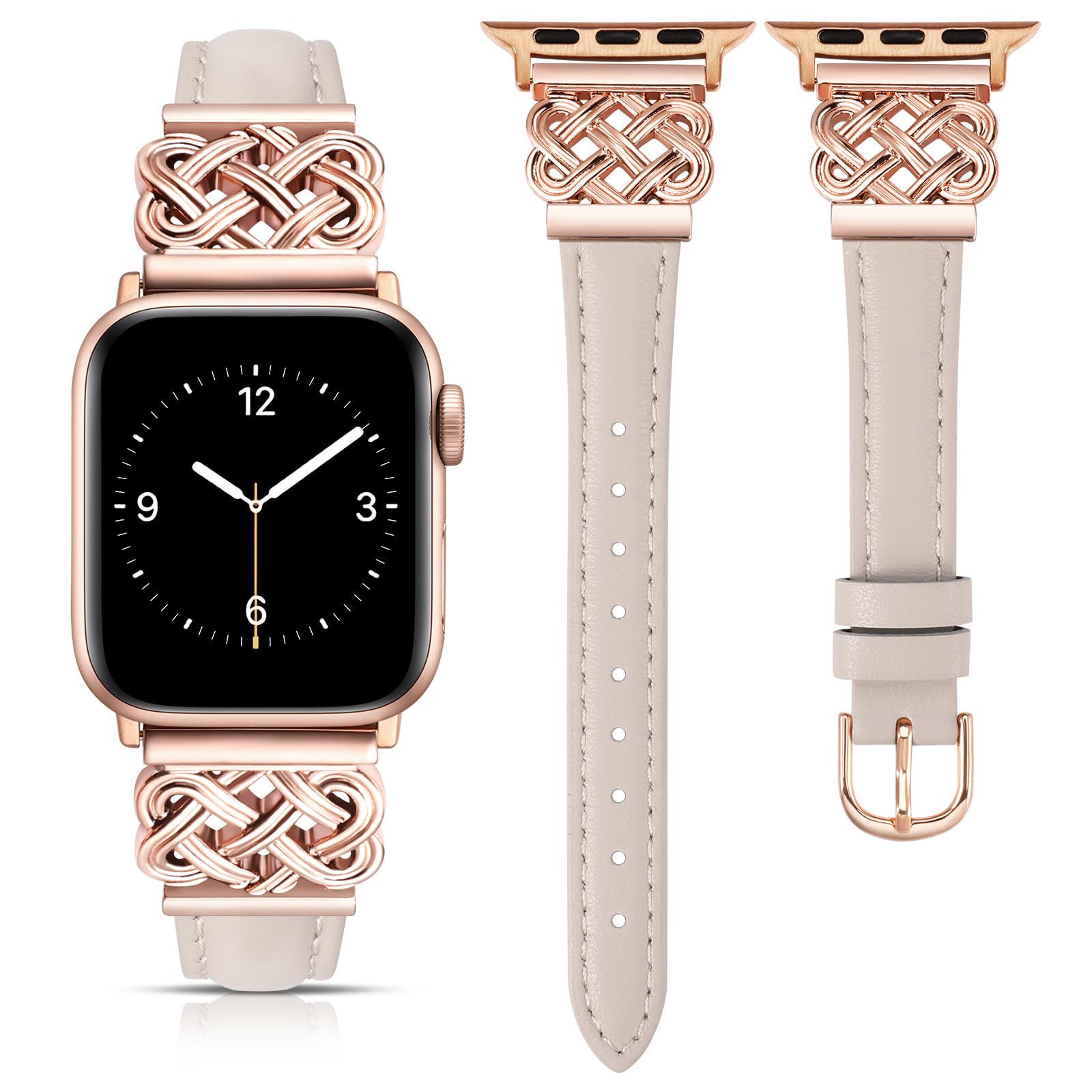 Starlight/Champagne Gold 38/40/41/42mm(Series 10) Best apple watch bands in use, Apple watch band , Applewatchbands.us