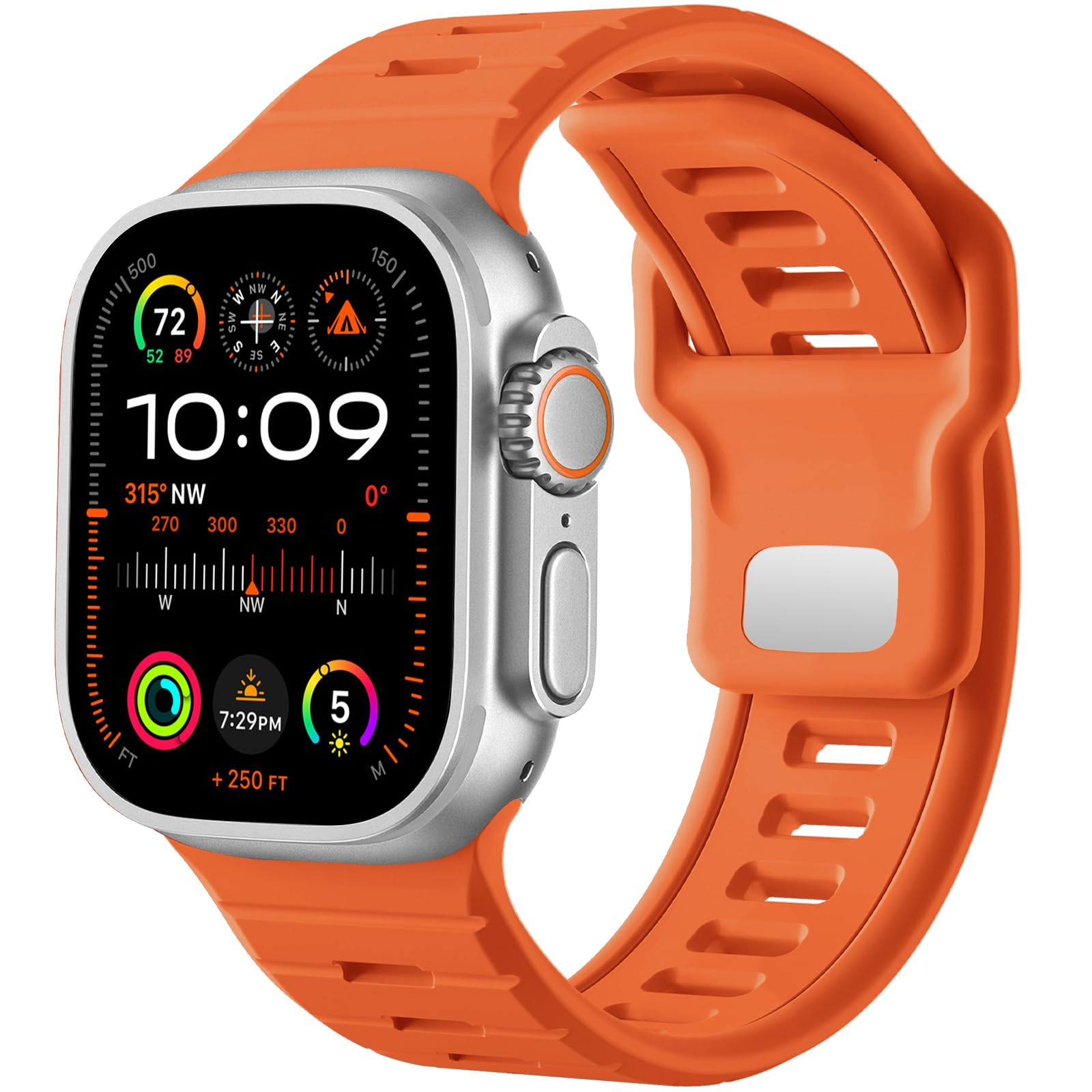 Orange 49mm/46mm/45mm/44mm/(42mm-Series 3 2 1) Best apple watch bands in use, Apple watch band , Applewatchbands.us