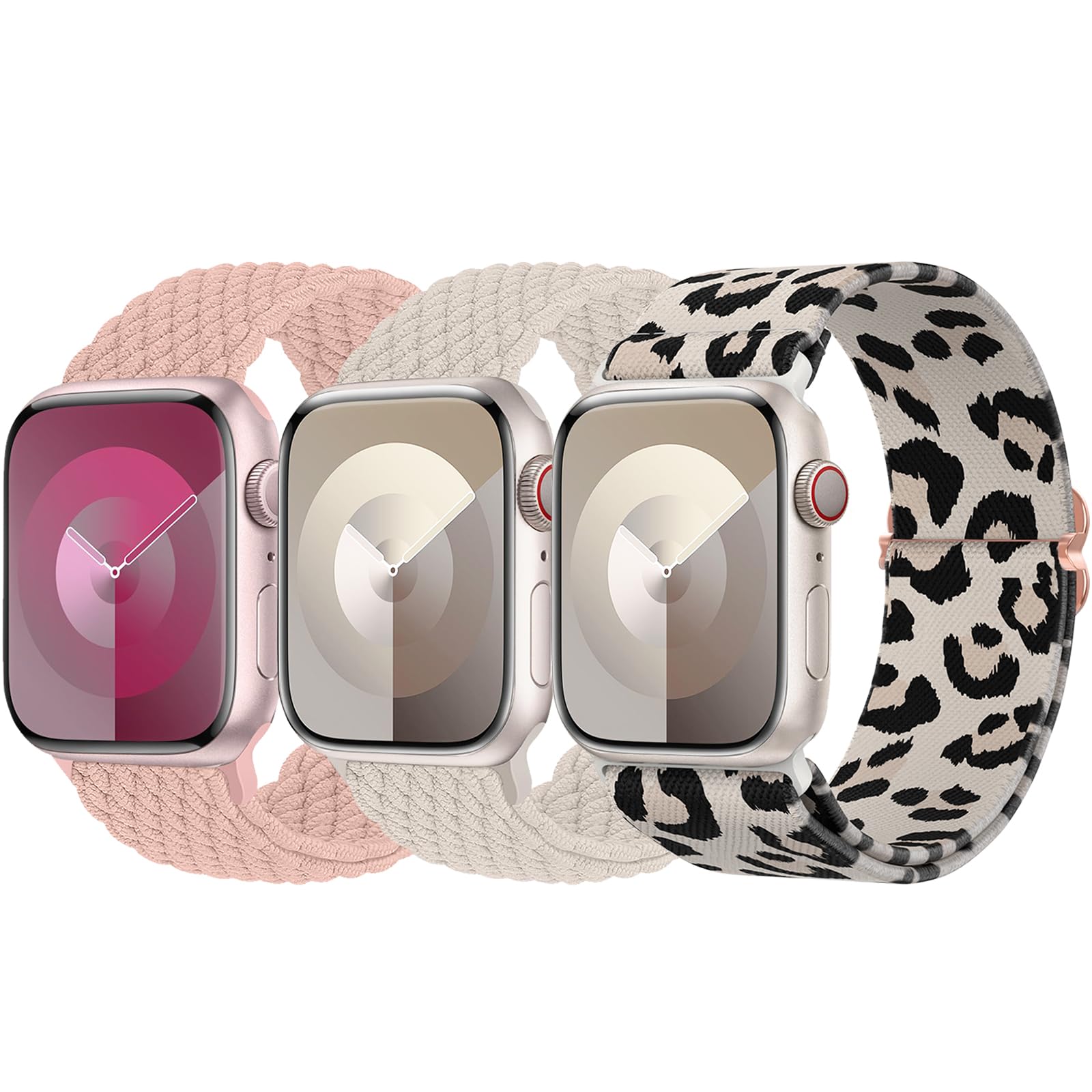 Smoke Violet/Starlight/Brown Leopard 42mm(Series 3)/44mm/45mm/46mm/49mm Best apple watch bands in use, Apple watch band , Applewatchbands.us