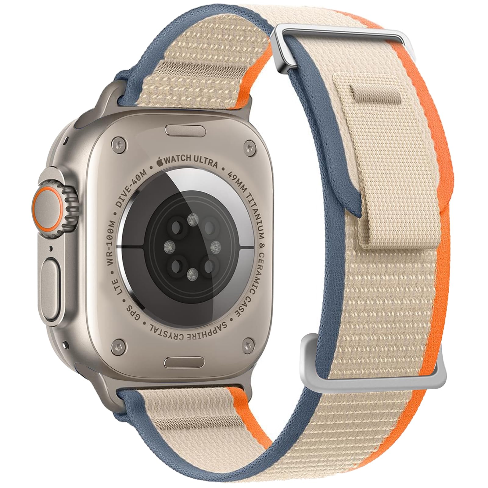 Orange Beige/Titanium  Best apple watch bands in use, Apple watch band , Applewatchbands.us