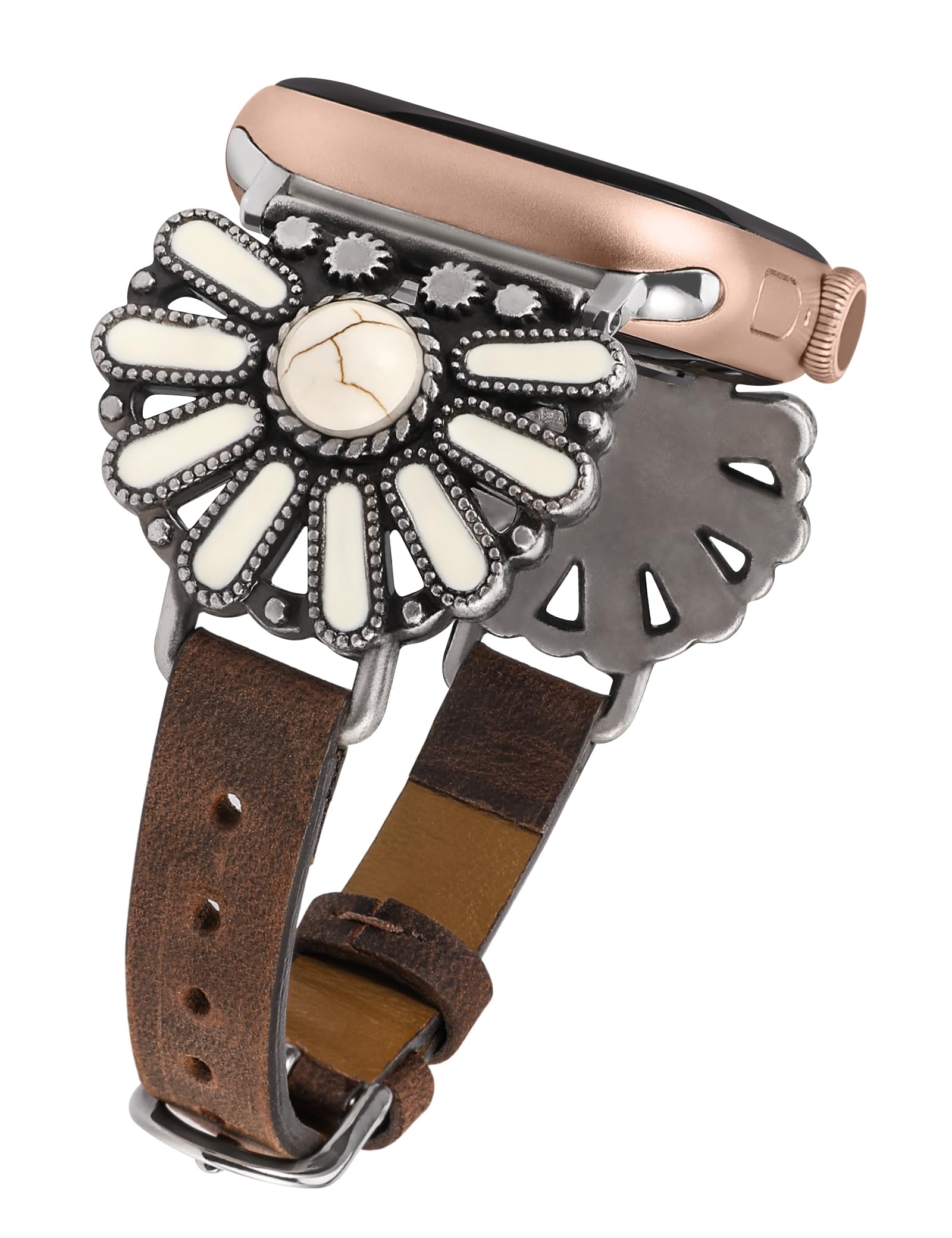 Brown/White Turquoise 38/40/41/42mm(Series 10) Best apple watch bands in use, Apple watch band , Applewatchbands.us