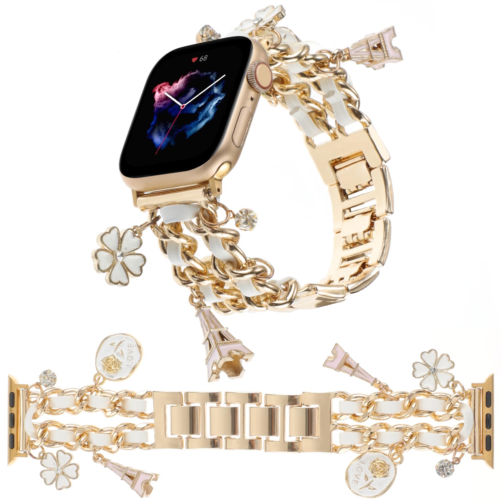 Christmas Bell Gold 44/45/46/49/42MM(Series3 2 1) Best apple watch bands in use, Apple watch band , Applewatchbands.us