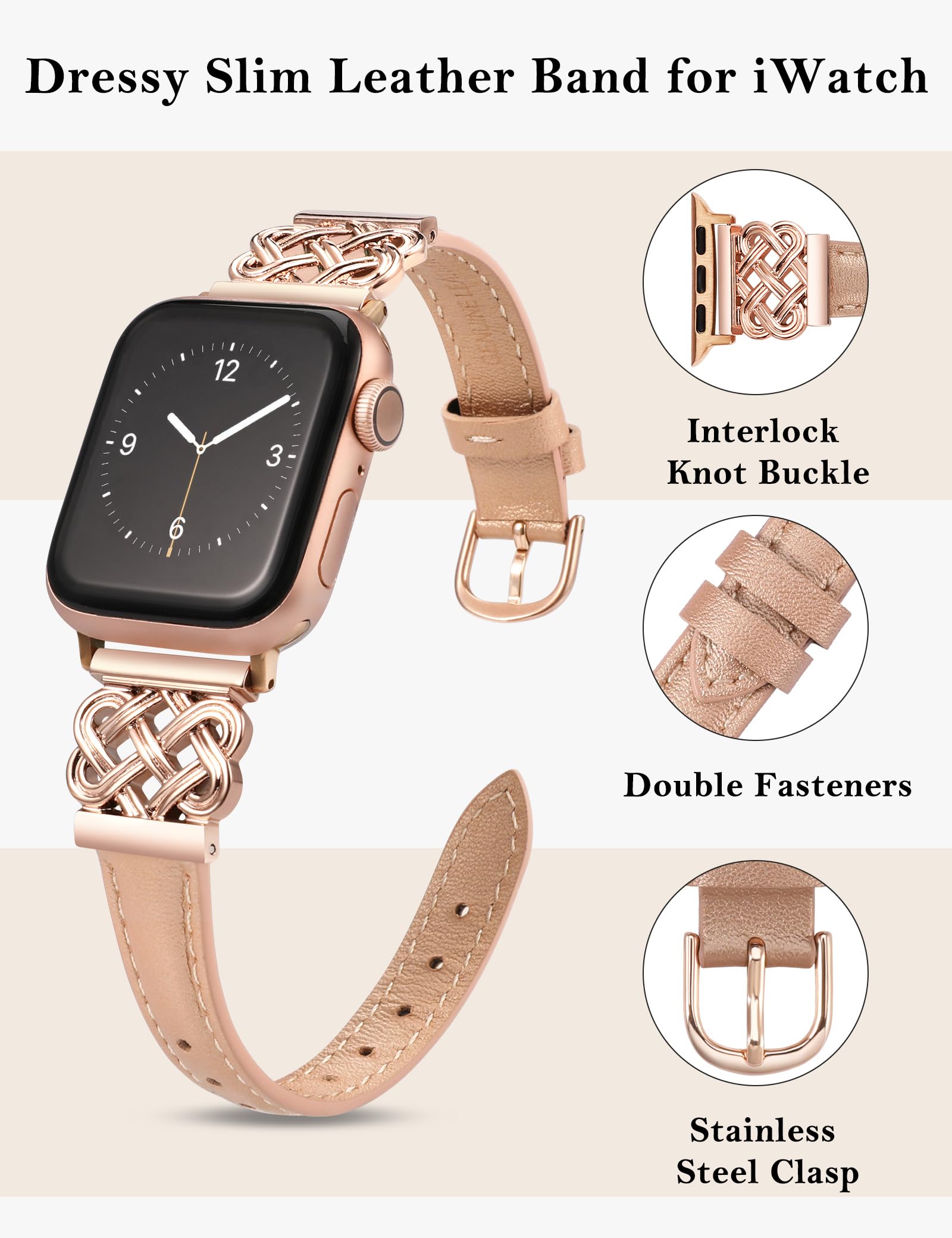 Black/Rose Gold 38/40/41/42mm(Series 10) Best apple watch bands in use, Apple watch band , Applewatchbands.us