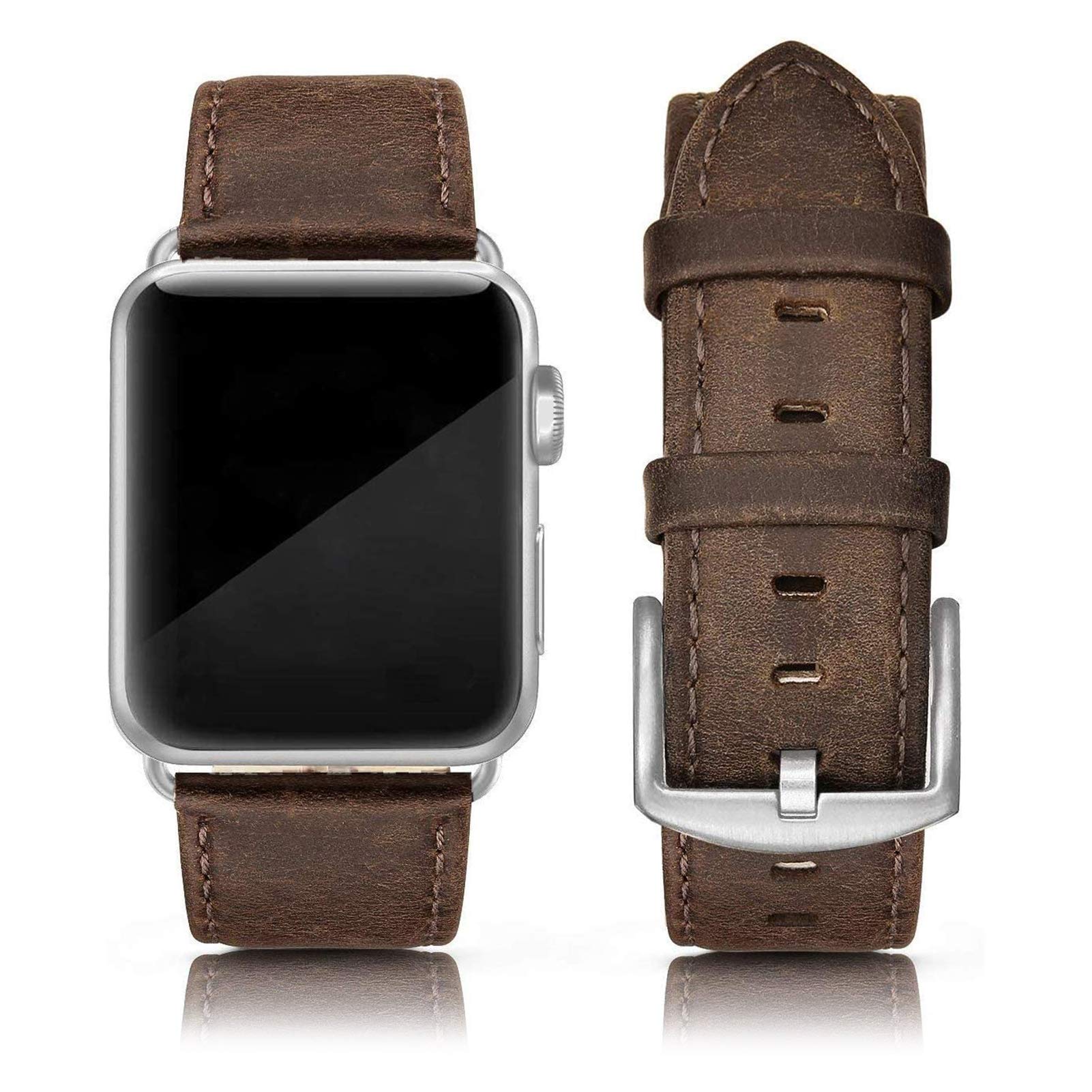 Classic Brown/Silver  Best apple watch bands in use, Apple watch band , Applewatchbands.us