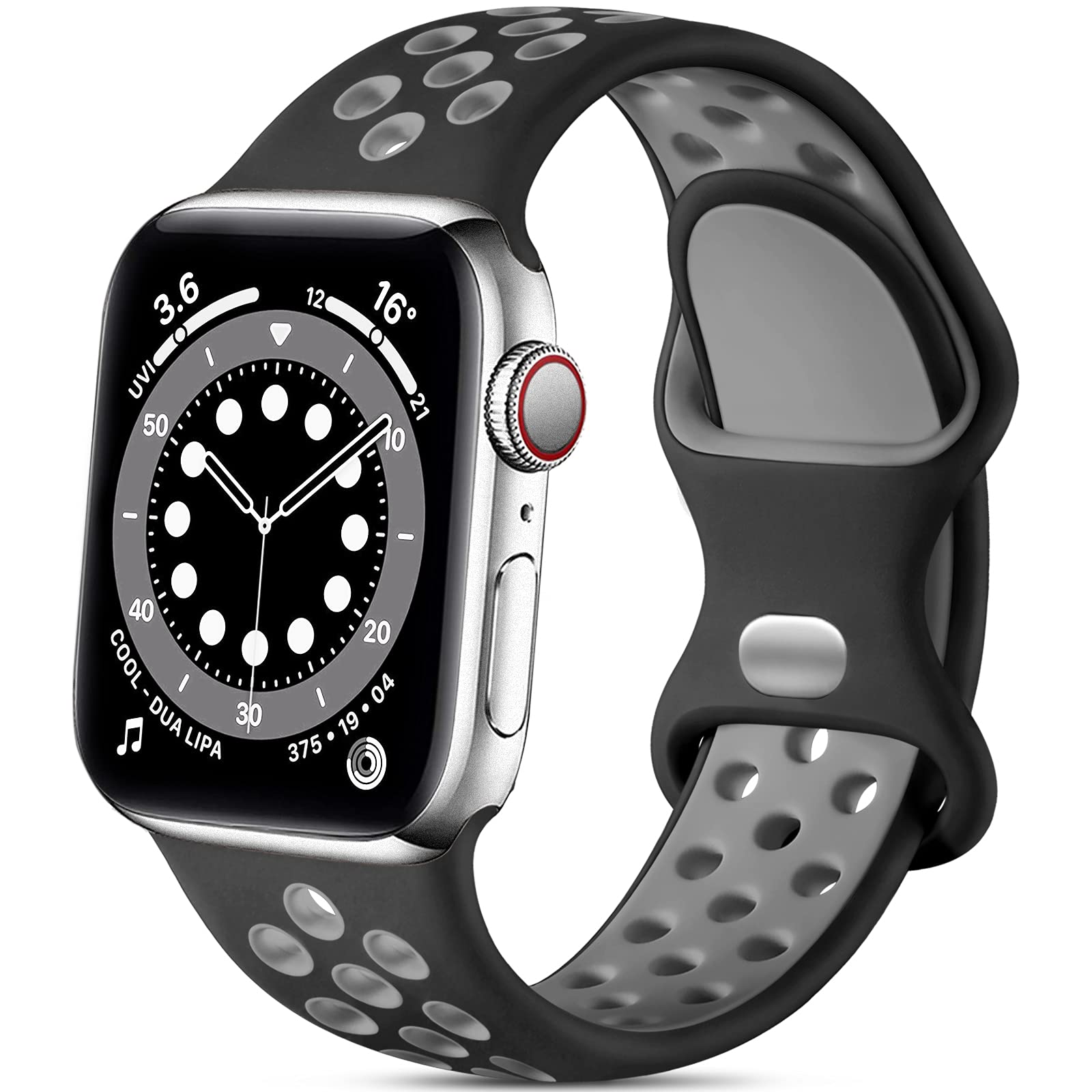 Black/Blue 38mm/40mm/41mm/(42mm-Series 10) S/M Best apple watch bands in use, Apple watch band , Applewatchbands.us