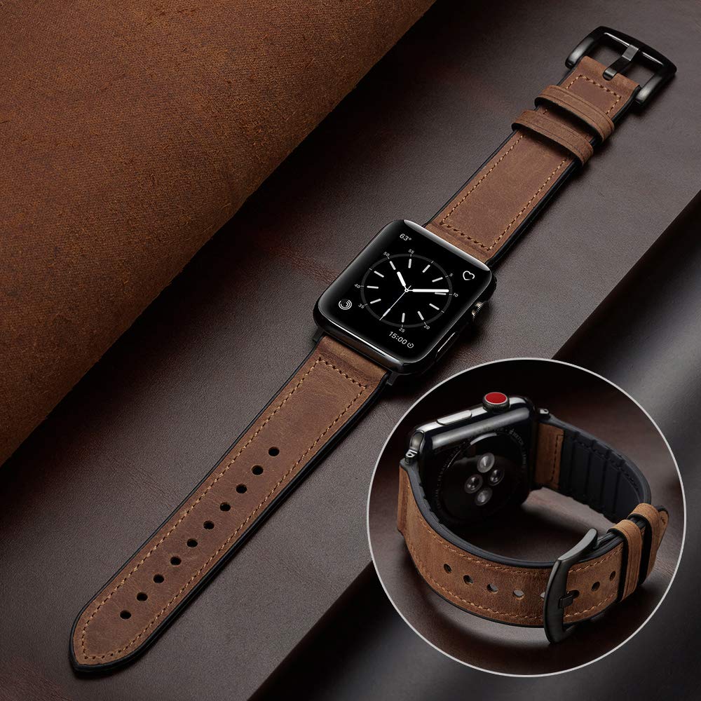 Chocolate Brown/Black 38mm/40mm/41mm/42mm-Series 10 Best apple watch bands in use, Apple watch band , Applewatchbands.us