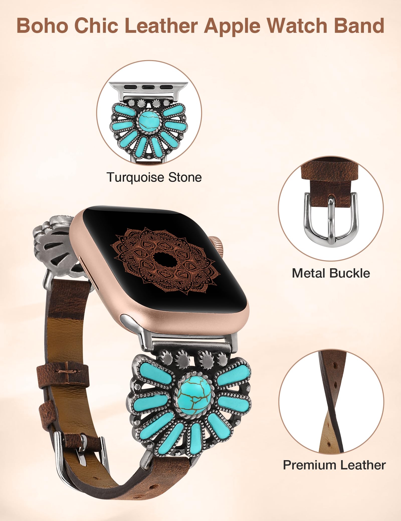 Black/Turquoise 42mm(Series 3)/44/45/49/46mm(Series 10) Best apple watch bands in use, Apple watch band , Applewatchbands.us