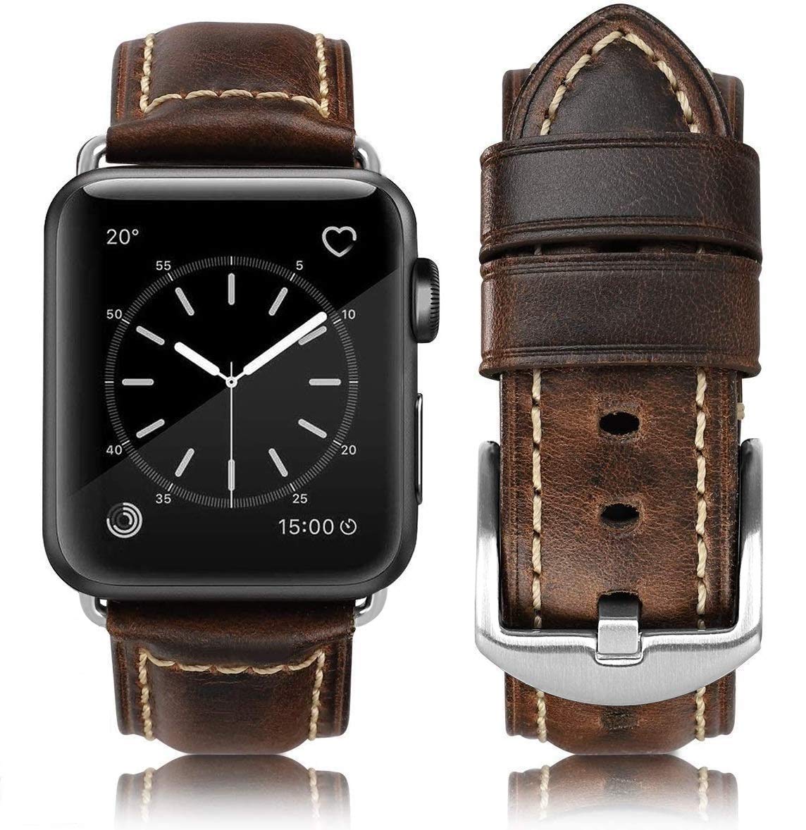 Retro Black Band Black Buckle 38mm 40mm41mm 42mm(Series 10) Best apple watch bands in use, Apple watch band , Applewatchbands.us