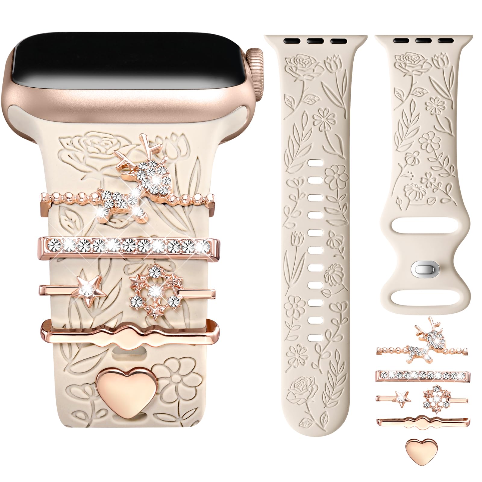 StarLight Band/RoseGold deer 44mm/45mm/46mm/49mm/42mm(Series 3) Best apple watch bands in use, Apple watch band , Applewatchbands.us