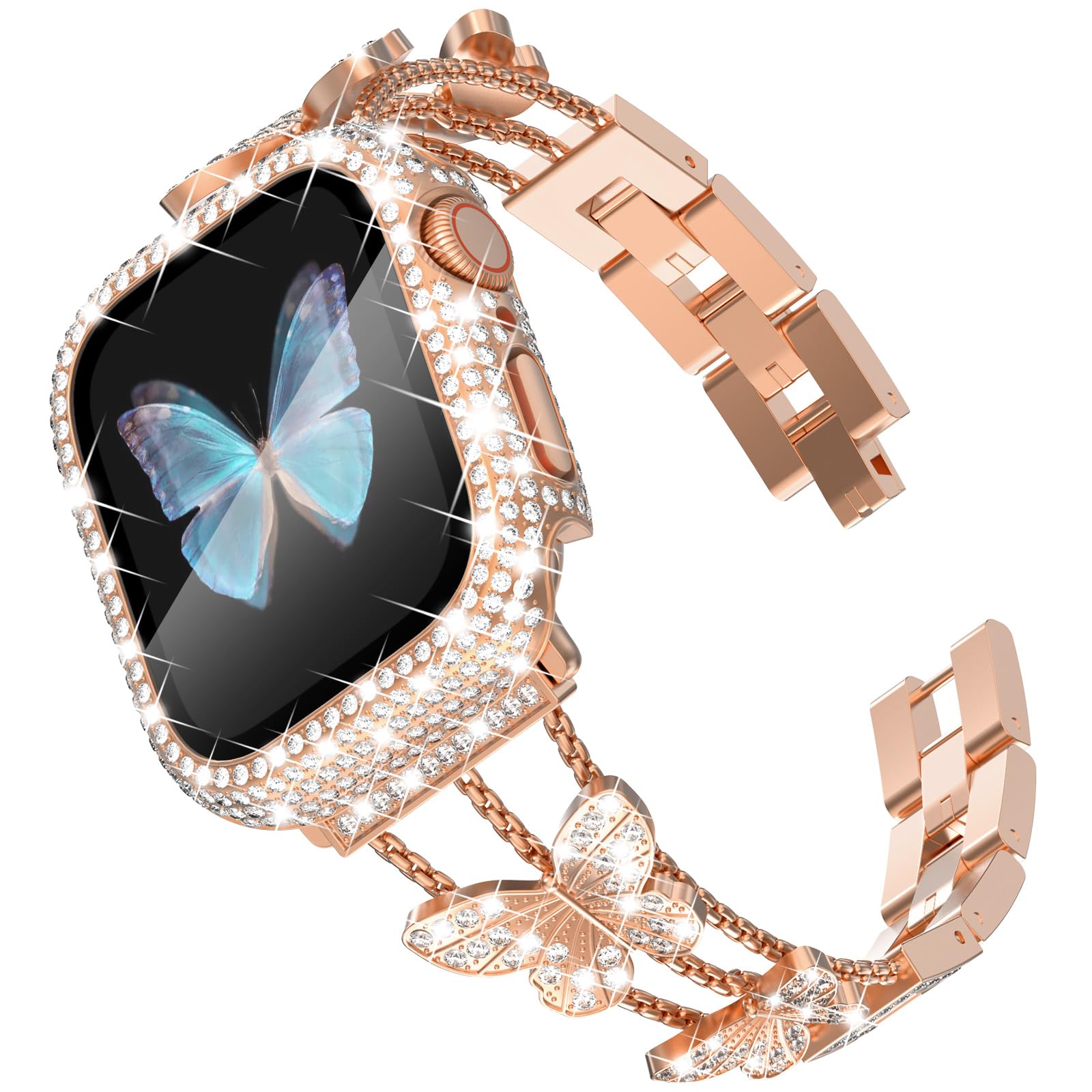 Butterfly-Rose Gold 44mm Best apple watch bands in use, Apple watch band , Applewatchbands.us