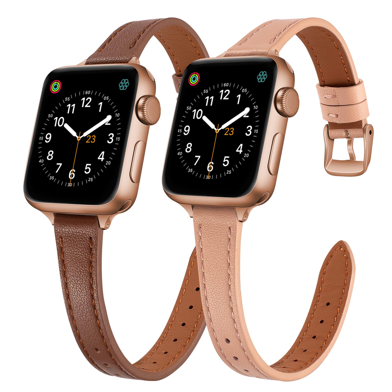 Brown/Pink for Rose Gold 38mm/40mm/41mm/42mm(Series 10) Best apple watch bands in use, Apple watch band , Applewatchbands.us