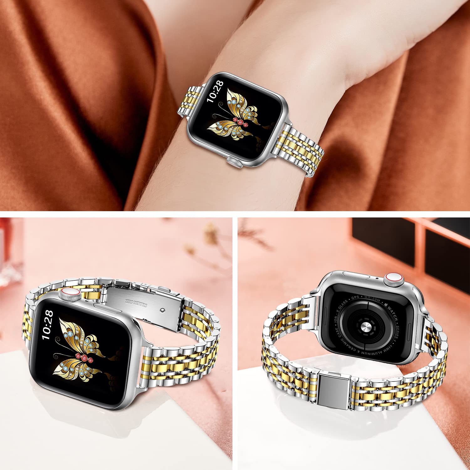 Silver 41mm 40mm 38mm Best apple watch bands in use, Apple watch band , Applewatchbands.us