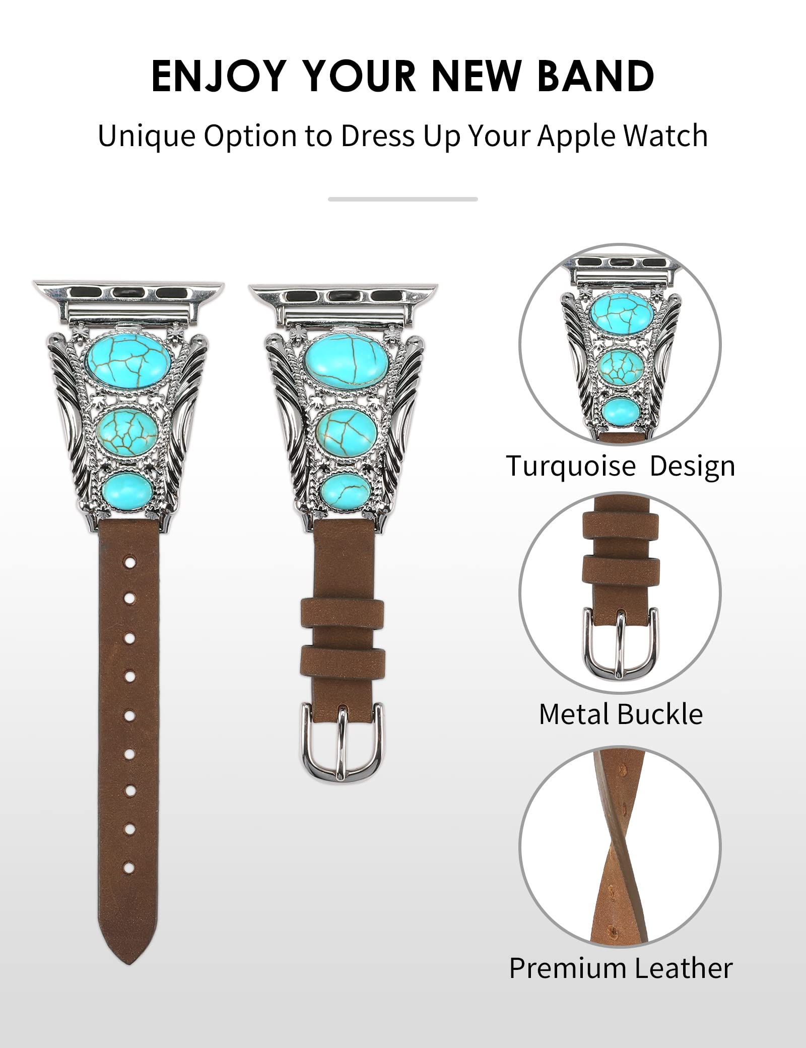 Starlight/Turquoise 42mm(Series 3)/44/45/49/46mm(Series 10) Best apple watch bands in use, Apple watch band , Applewatchbands.us