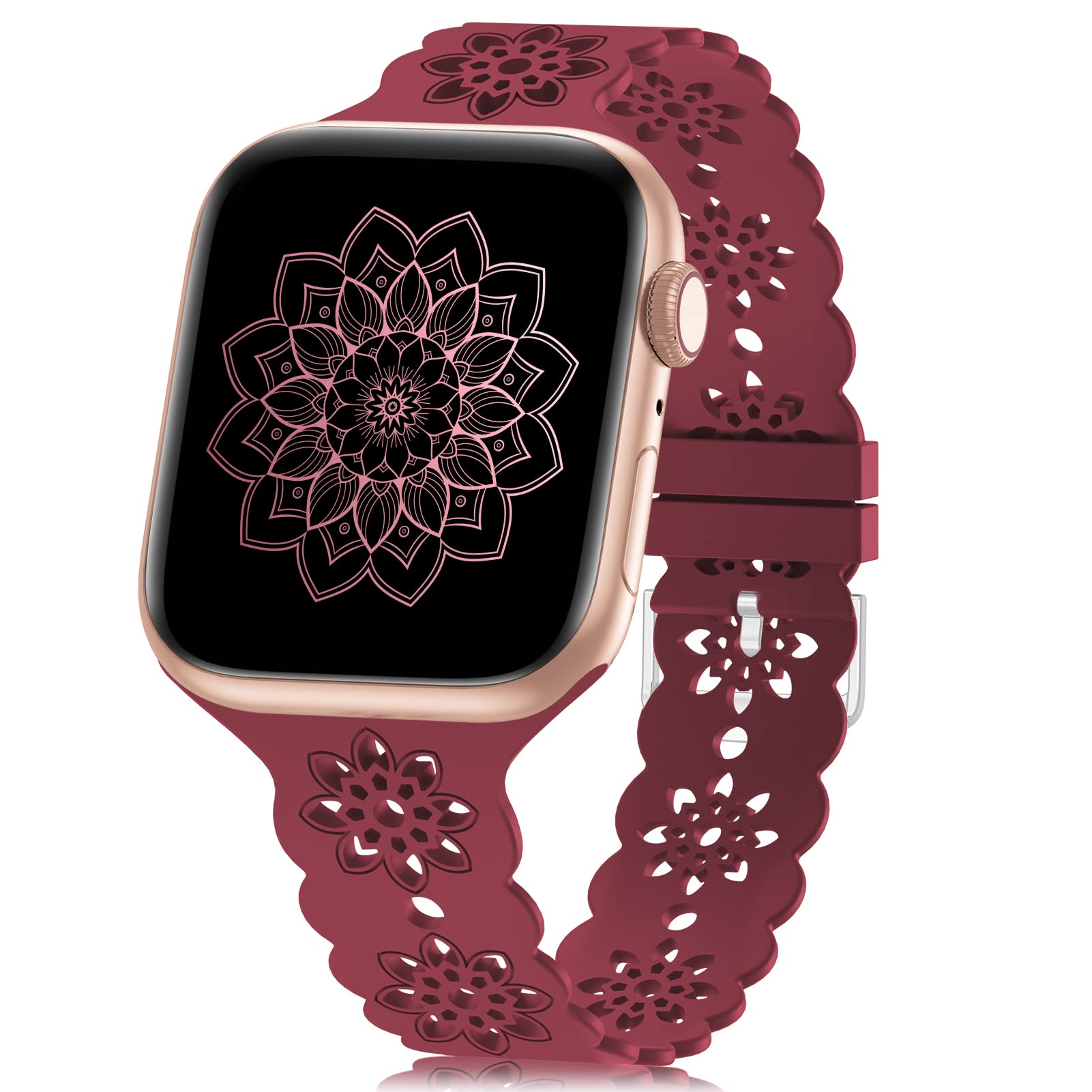 Wine Red 44/45/46/49/42mm(Series 3 2 1) Best apple watch bands in use, Apple watch band , Applewatchbands.us