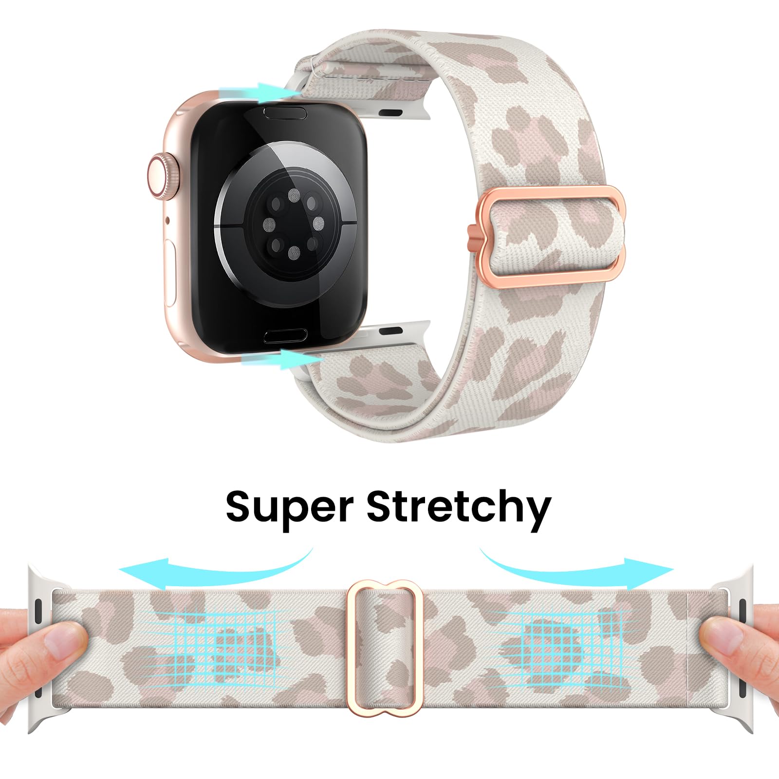 Black/Starlight/Brown Leopard 38mm/40mm/41mm/42mm(Series 10) Best apple watch bands in use, Apple watch band , Applewatchbands.us