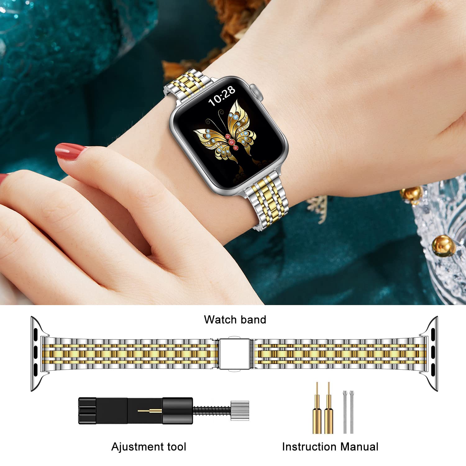 Gold 41mm 40mm 38mm Best apple watch bands in use, Apple watch band , Applewatchbands.us