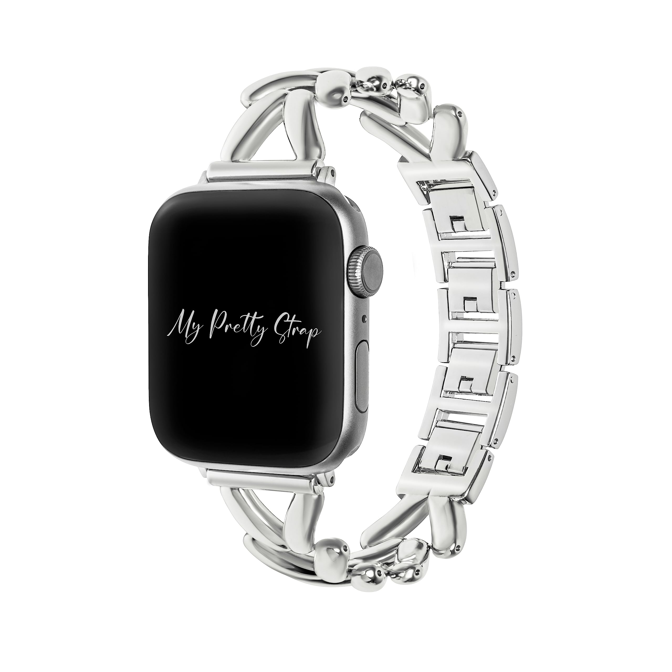 Silver Gem 44MM / 45MM / 46MM / 49MM / 42MM (Series 1-3) Best apple watch bands in use, Apple watch band , Applewatchbands.us