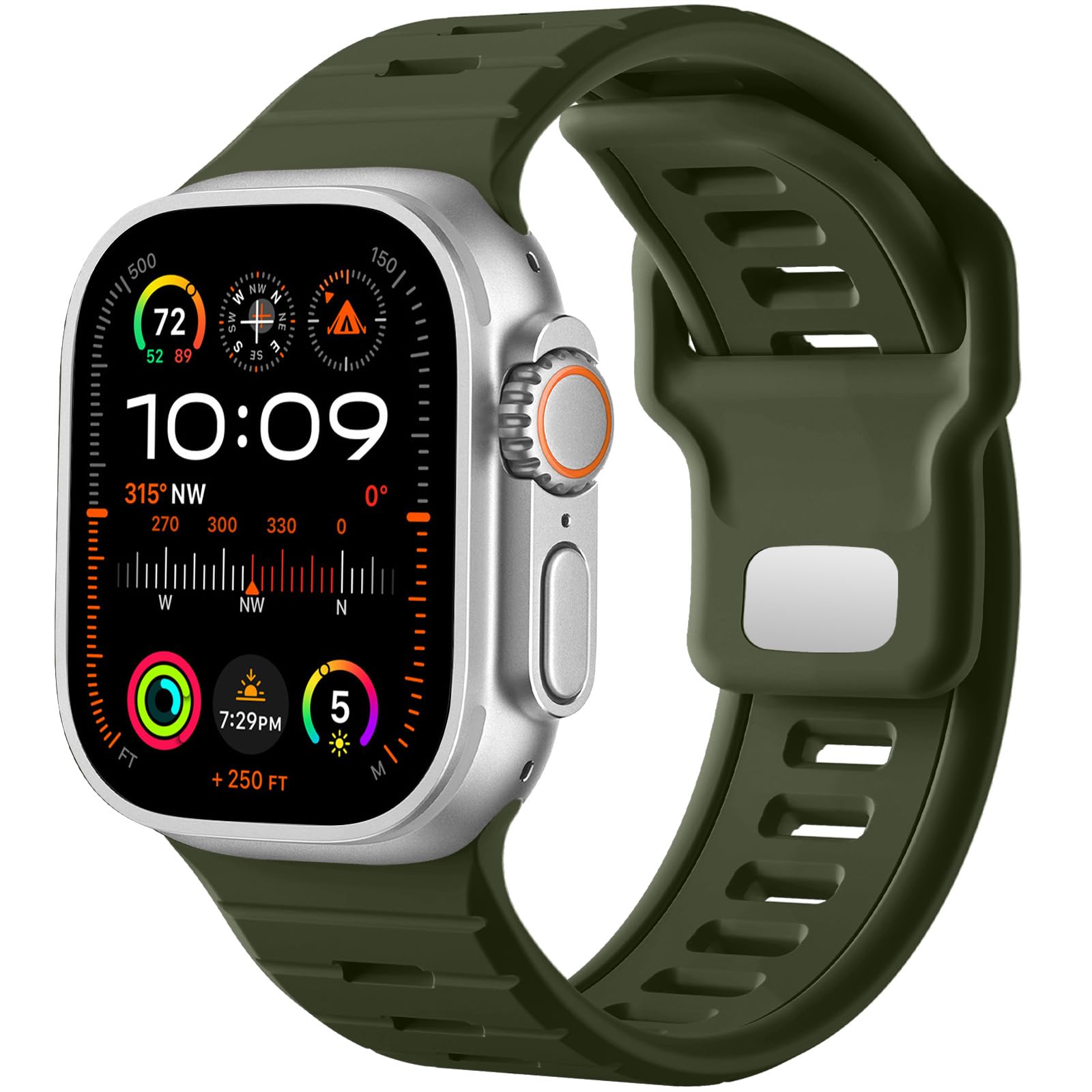 Army Green 49mm/46mm/45mm/44mm/(42mm-Series 3 2 1) Best apple watch bands in use, Apple watch band , Applewatchbands.us