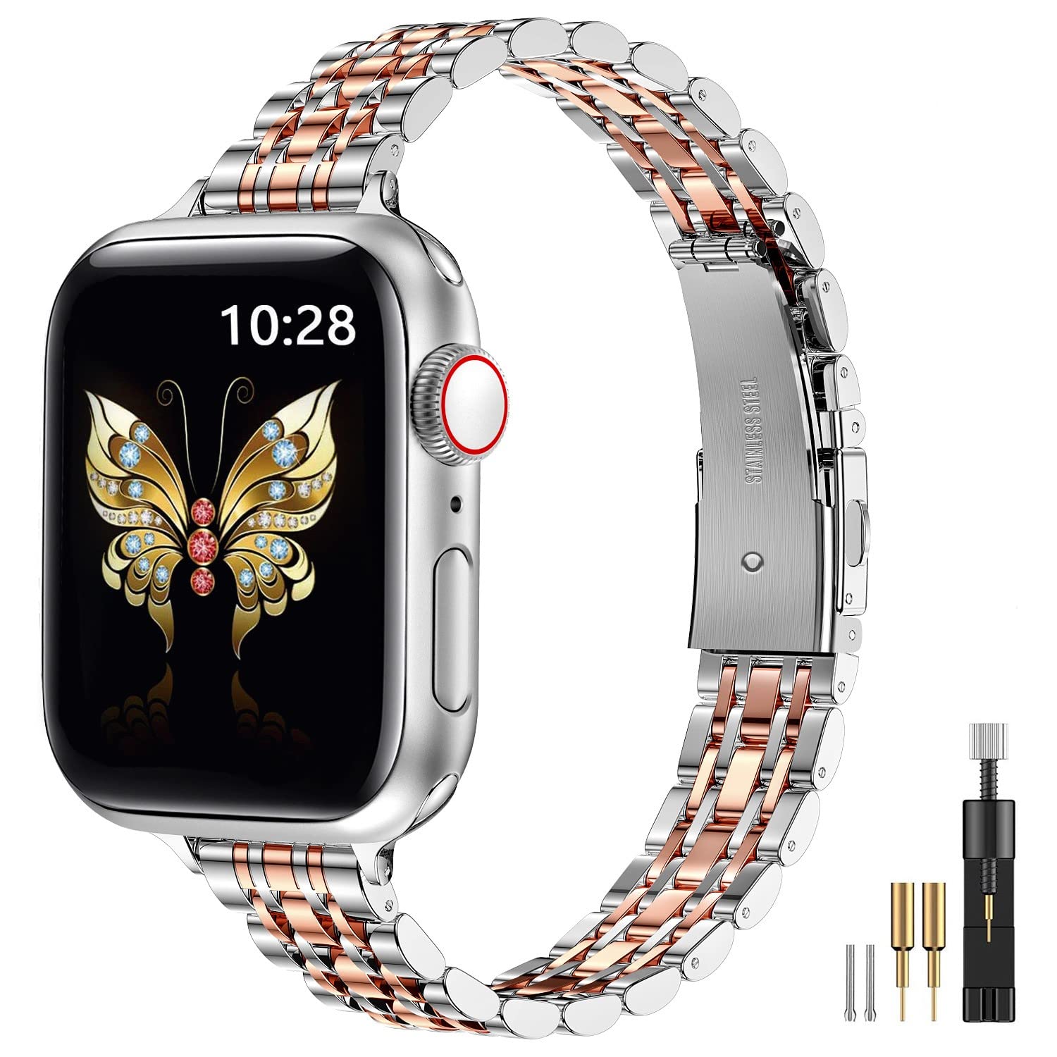 Rose Gold 49mm 45mm 44mm 42mm Best apple watch bands in use, Apple watch band , Applewatchbands.us