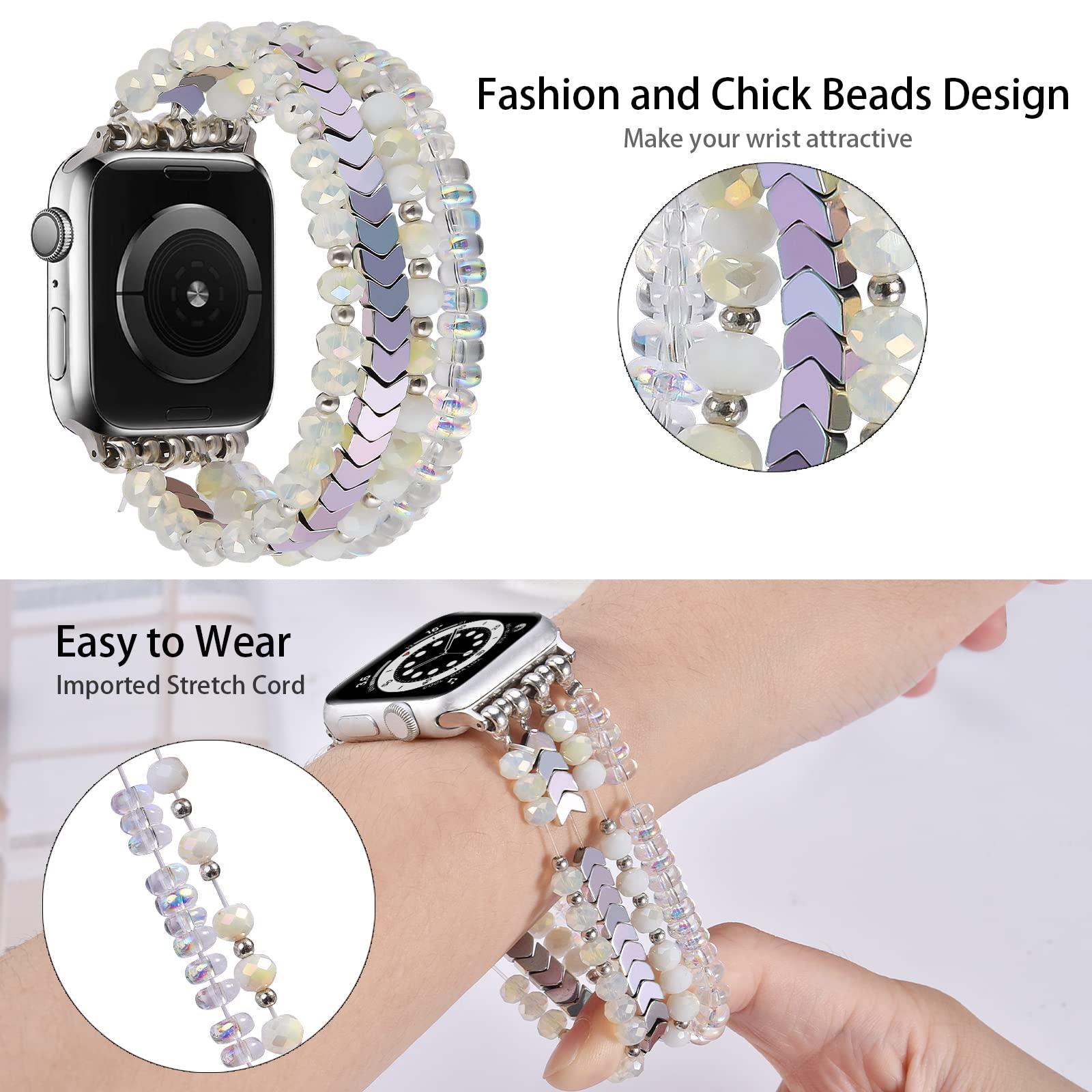 Colorful 38mm/40mm/41mm/42mm(series 10)-(6"-6.9"） Best apple watch bands in use, Apple watch band , Applewatchbands.us