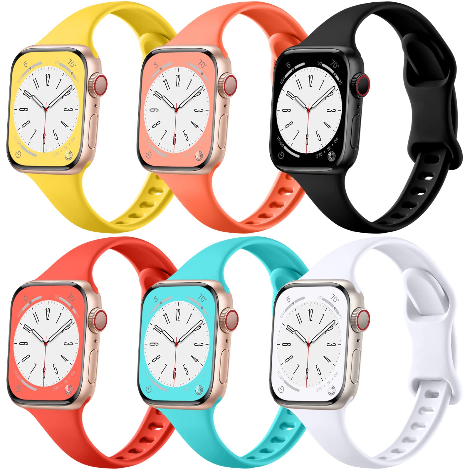 Black/ Sand Pink/ Light Gray/ Lavender/ Mint Green/ White 44mm/45mm/46mm/49mm/(42mm-Series 3 2 1) Best apple watch bands in use, Apple watch band , Applewatchbands.us