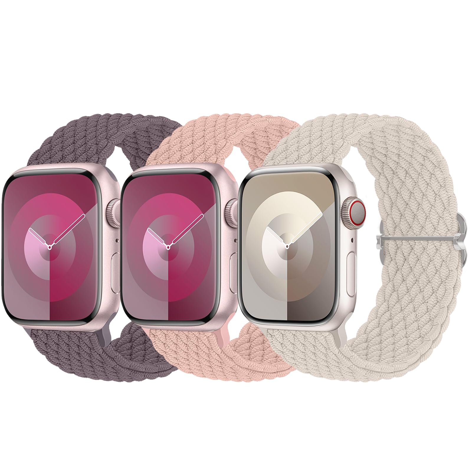 Nude Pink/Smoke Violet/Starlight/Beige Leopard 38mm/40mm/41mm/42mm(Series 10) Best apple watch bands in use, Apple watch band , Applewatchbands.us