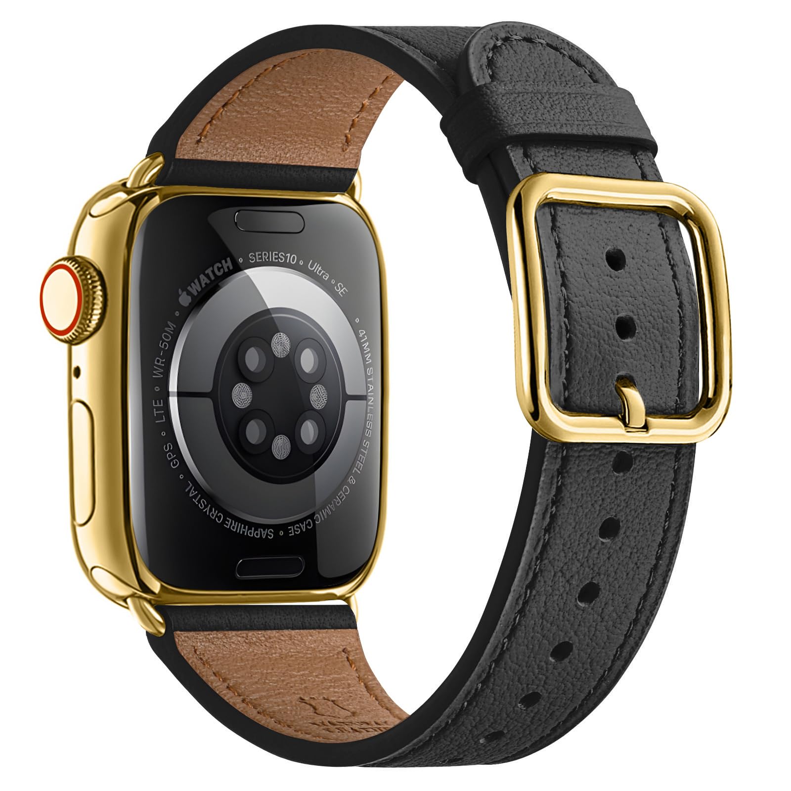 Brown/Soft Gold 38mm/40mm/41mm/42mm(Series 10) Best apple watch bands in use, Apple watch band , Applewatchbands.us