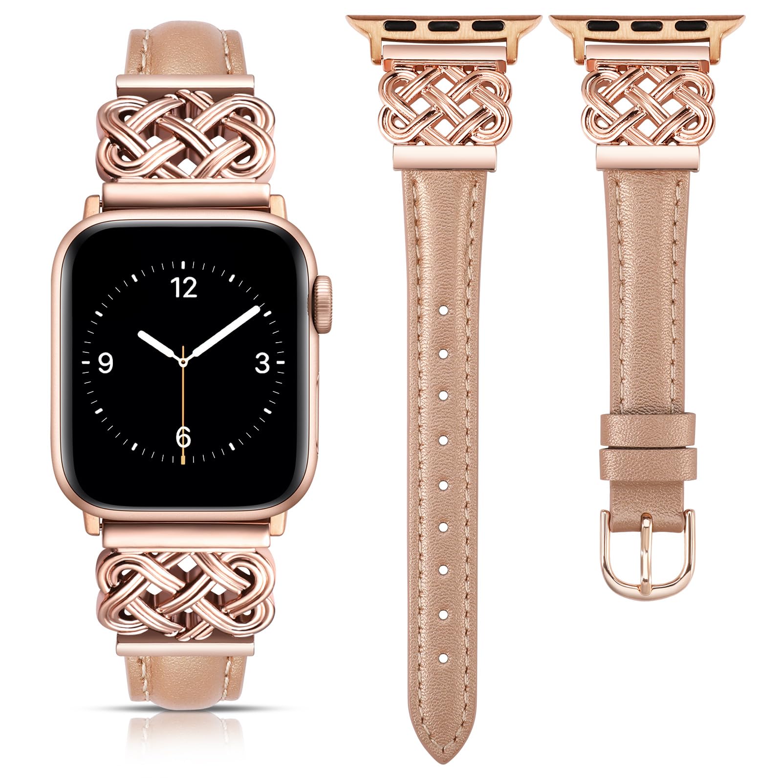 Rose Gold/Rose Gold 38/40/41/42mm(Series 10) Best apple watch bands in use, Apple watch band , Applewatchbands.us