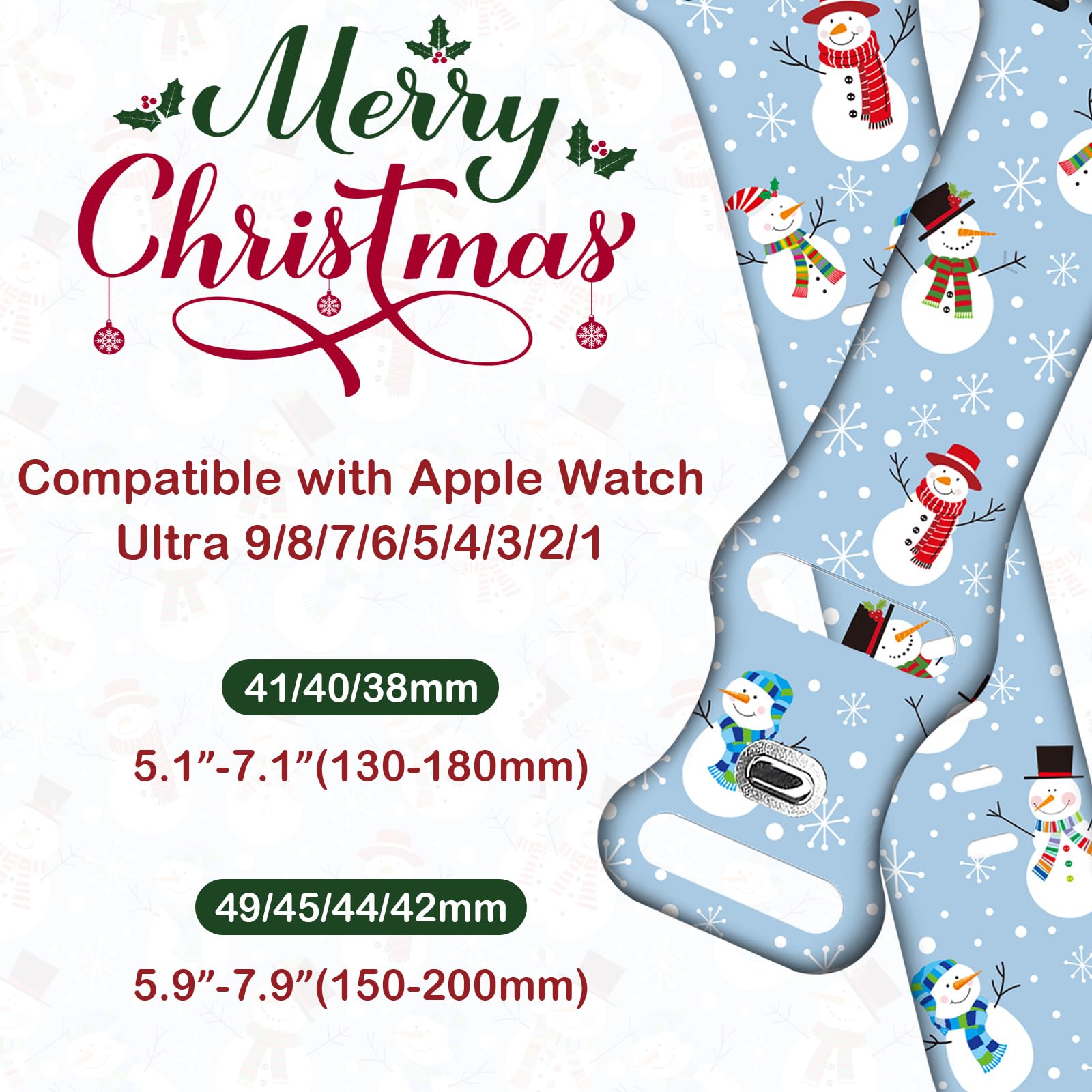 Christmas Fun 44/45/46/49/42mm(Series 3) Best apple watch bands in use, Apple watch band , Applewatchbands.us