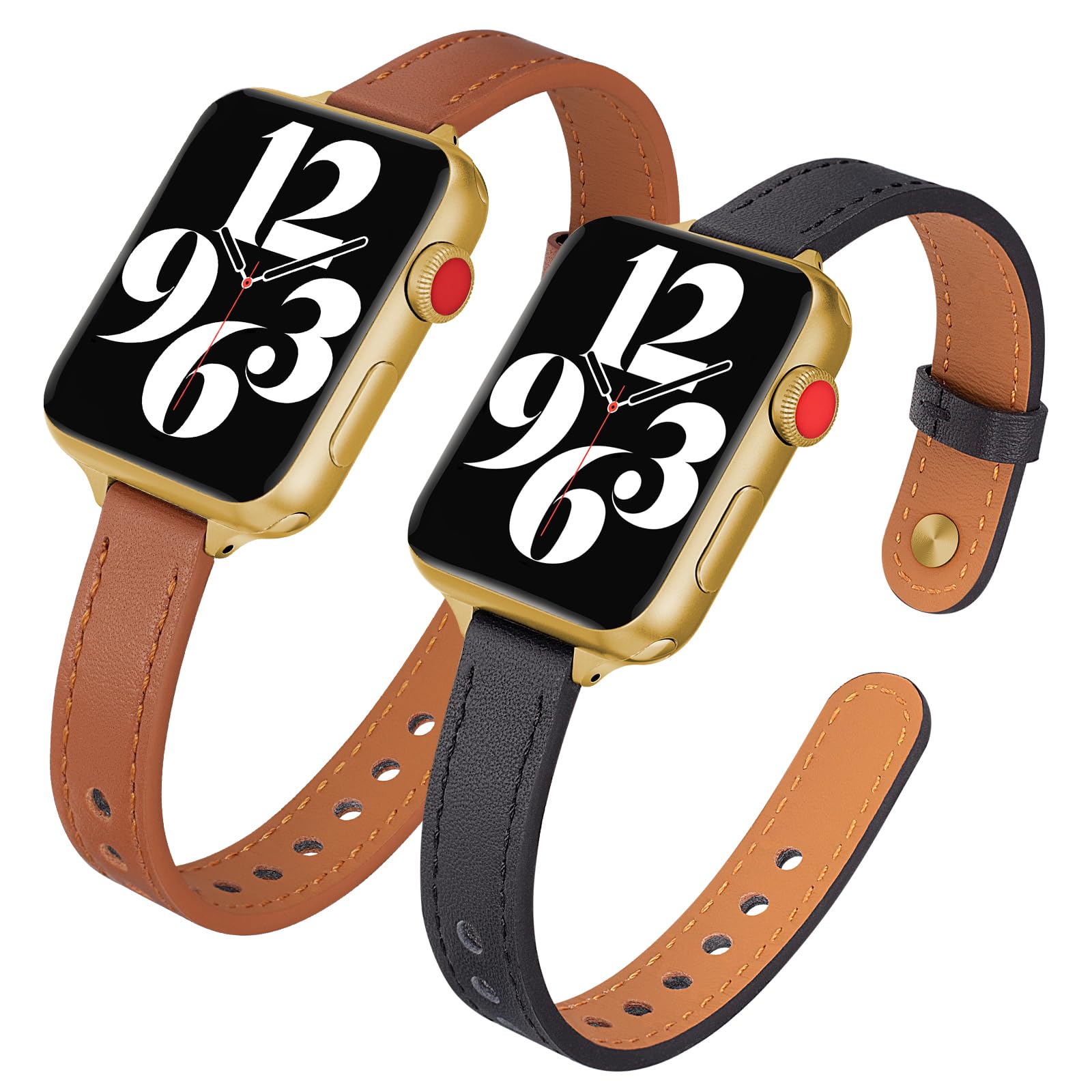 Black/Brown for Silver 38mm/40mm/41mm Best apple watch bands in use, Apple watch band , Applewatchbands.us