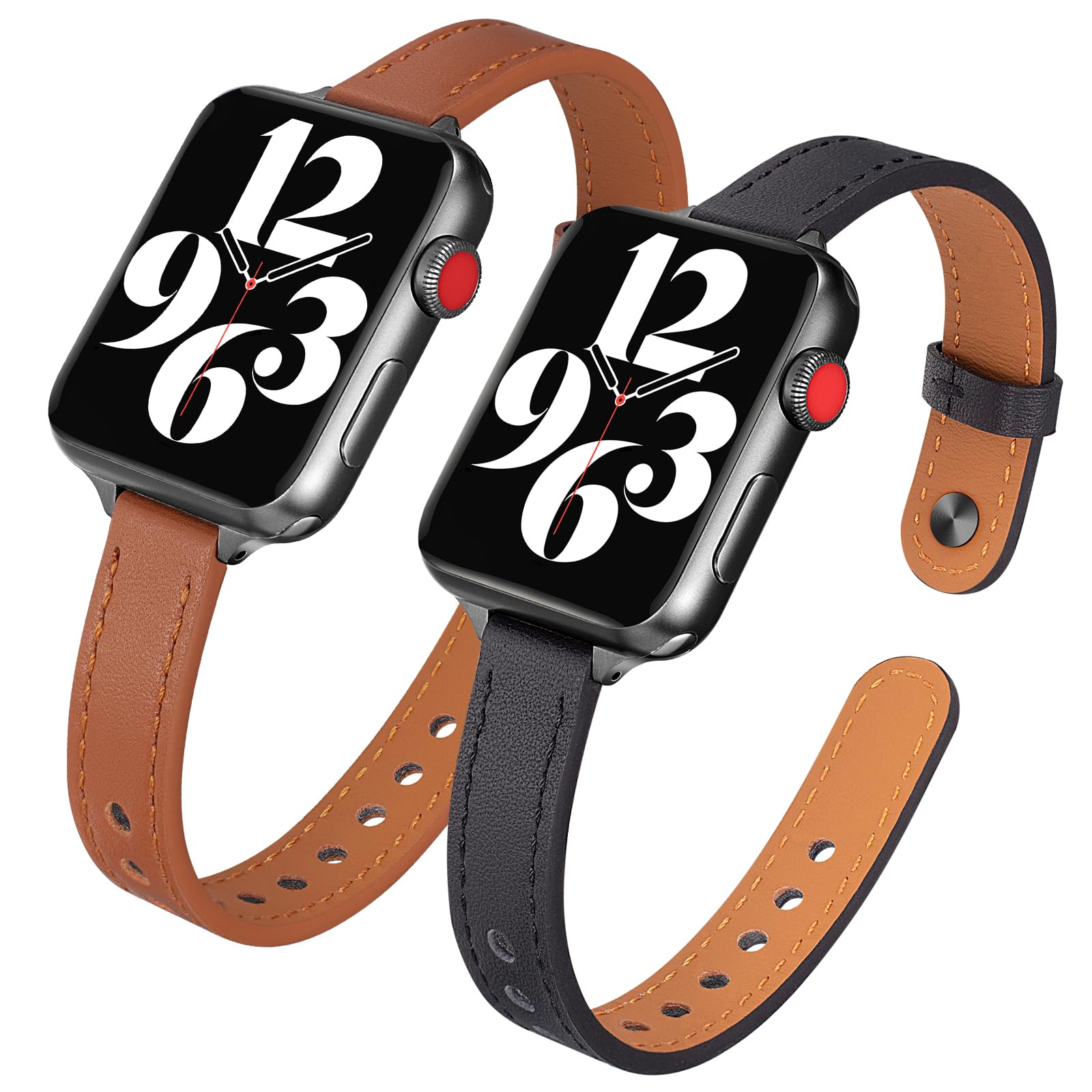 Black/Brown for Black 38mm/40mm/41mm Best apple watch bands in use, Apple watch band , Applewatchbands.us