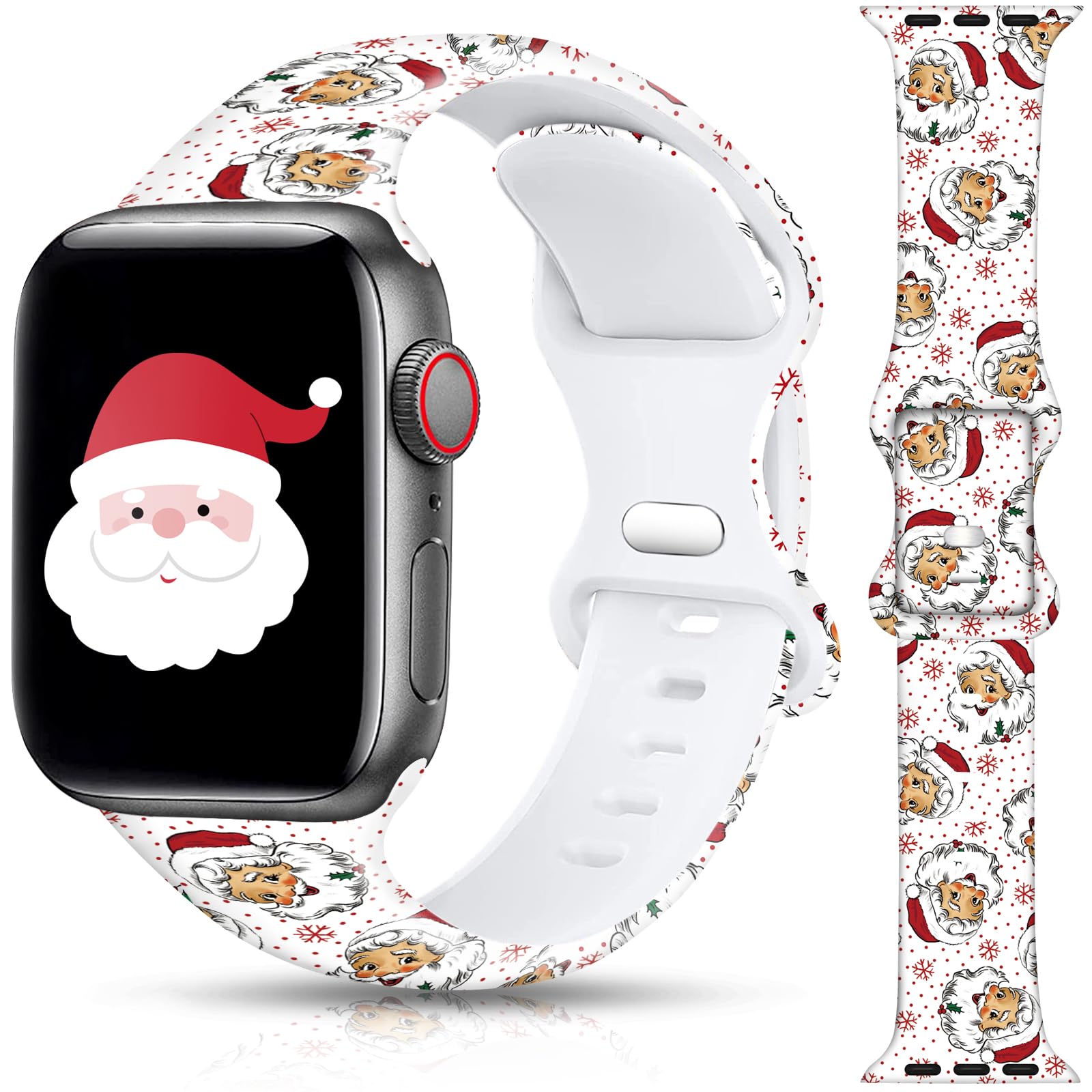 Happy Christmas 44/45/46/49/42mm(Series 3) Best apple watch bands in use, Apple watch band , Applewatchbands.us