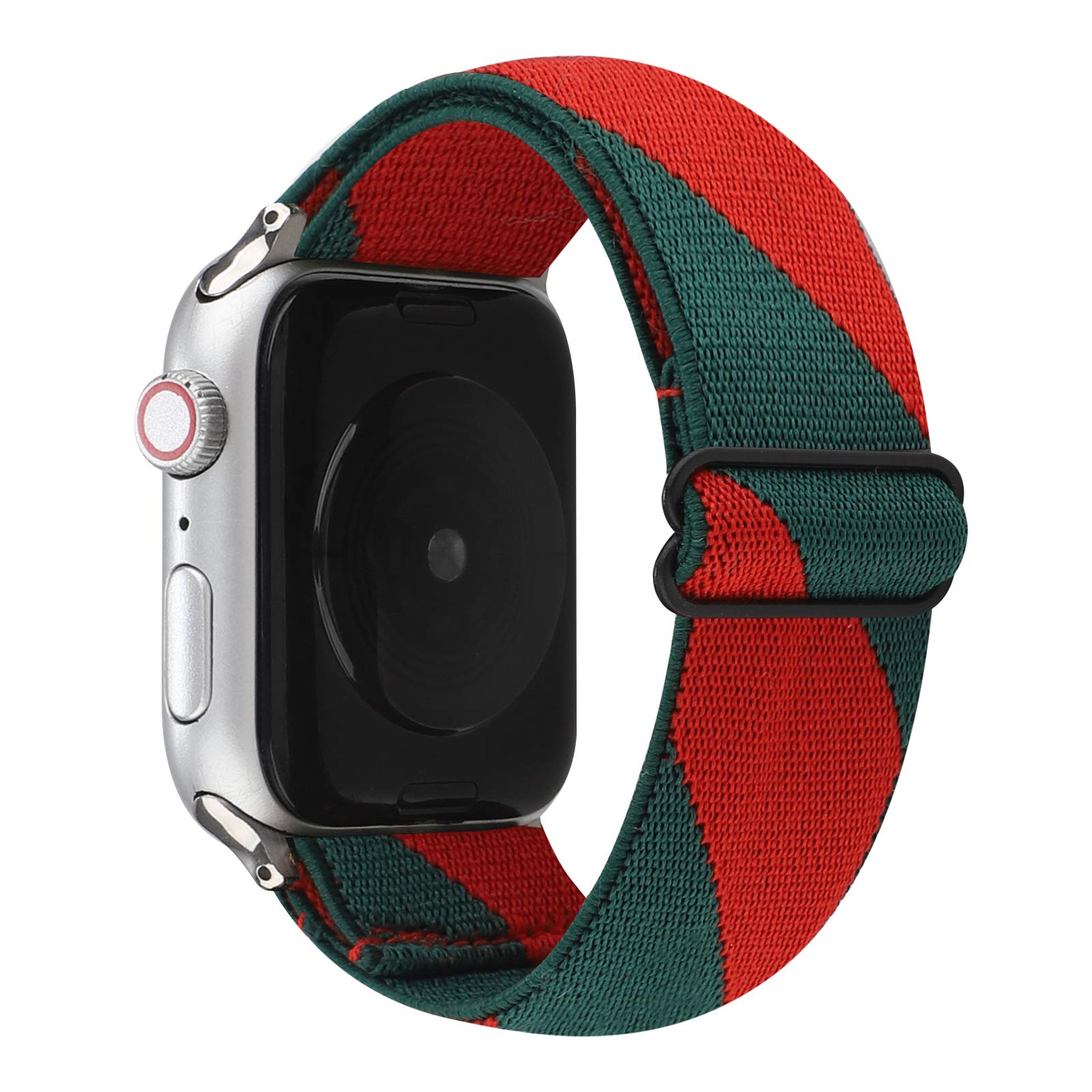 Red/Green Stripe 42mm/44mm/45mm/49mm Best apple watch bands in use, Apple watch band , Applewatchbands.us