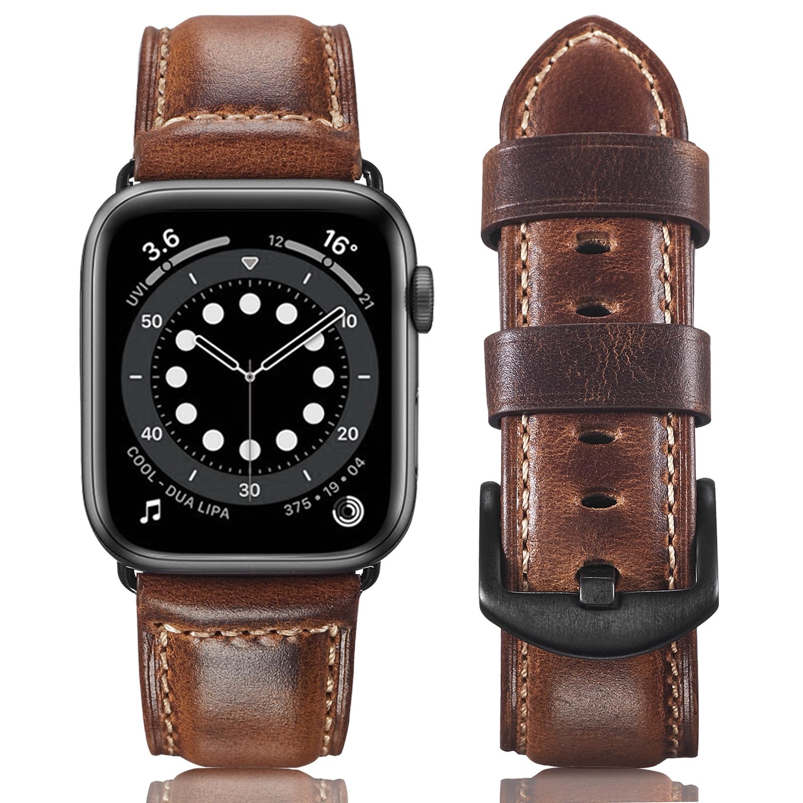 Oilwax Brown 49mm 45mm 44mm 42mm Best apple watch bands in use, Apple watch band , Applewatchbands.us