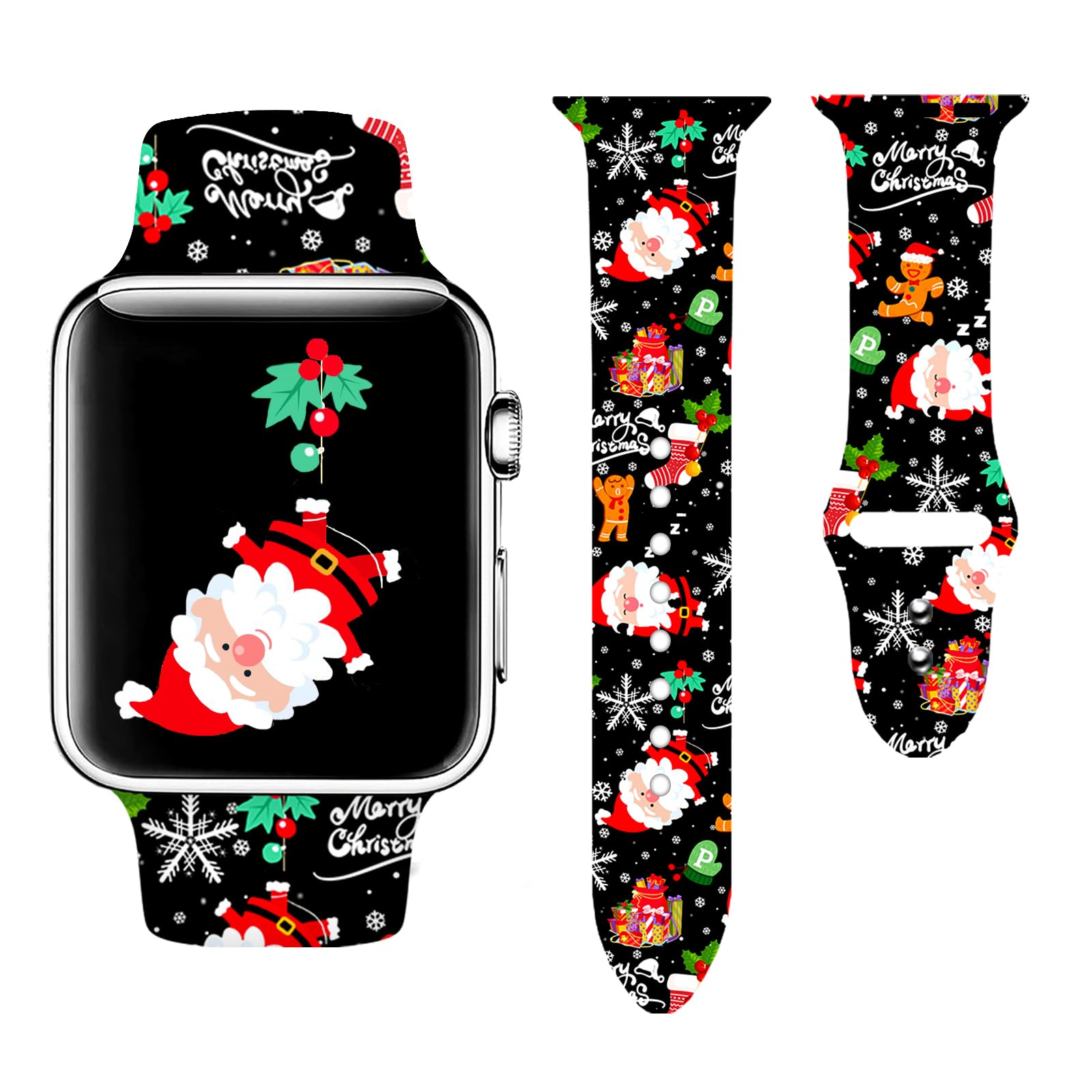 christmas snowflake santa snowman 0 42mm/44mm/45mm/49mm (M/L) Best apple watch bands in use, Apple watch band , Applewatchbands.us