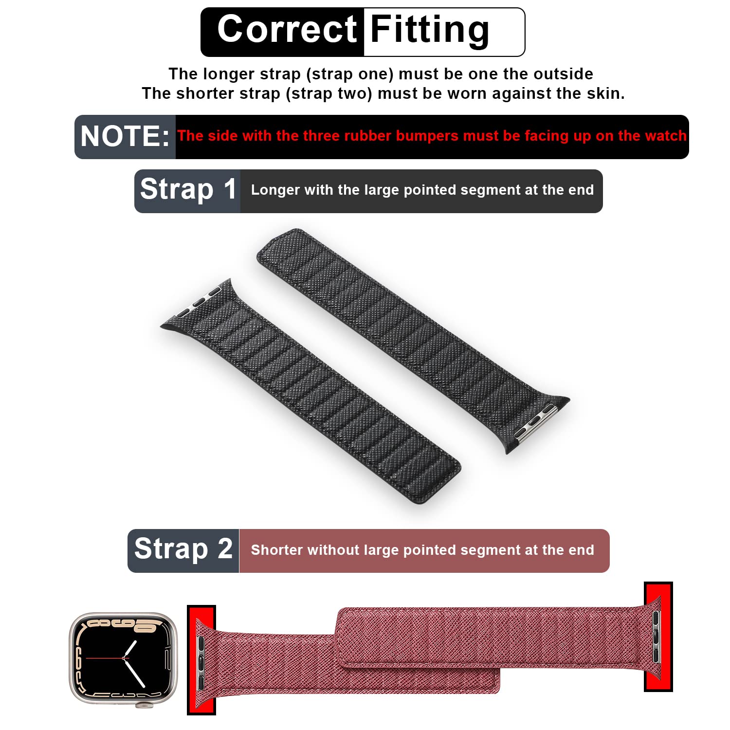 Black 42MM/44MM/45MM/49MM Best apple watch bands in use, Apple watch band , Applewatchbands.us