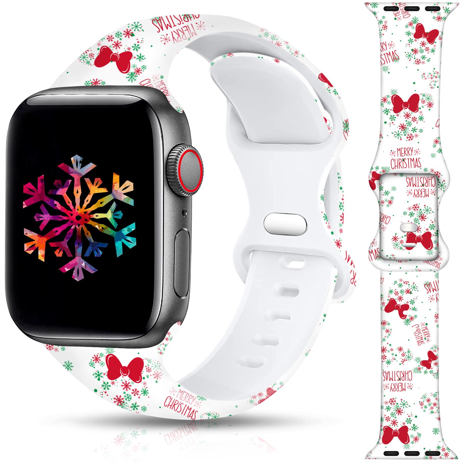 Merry Christmas 38/40/41/42mm(Series 10) Best apple watch bands in use, Apple watch band , Applewatchbands.us