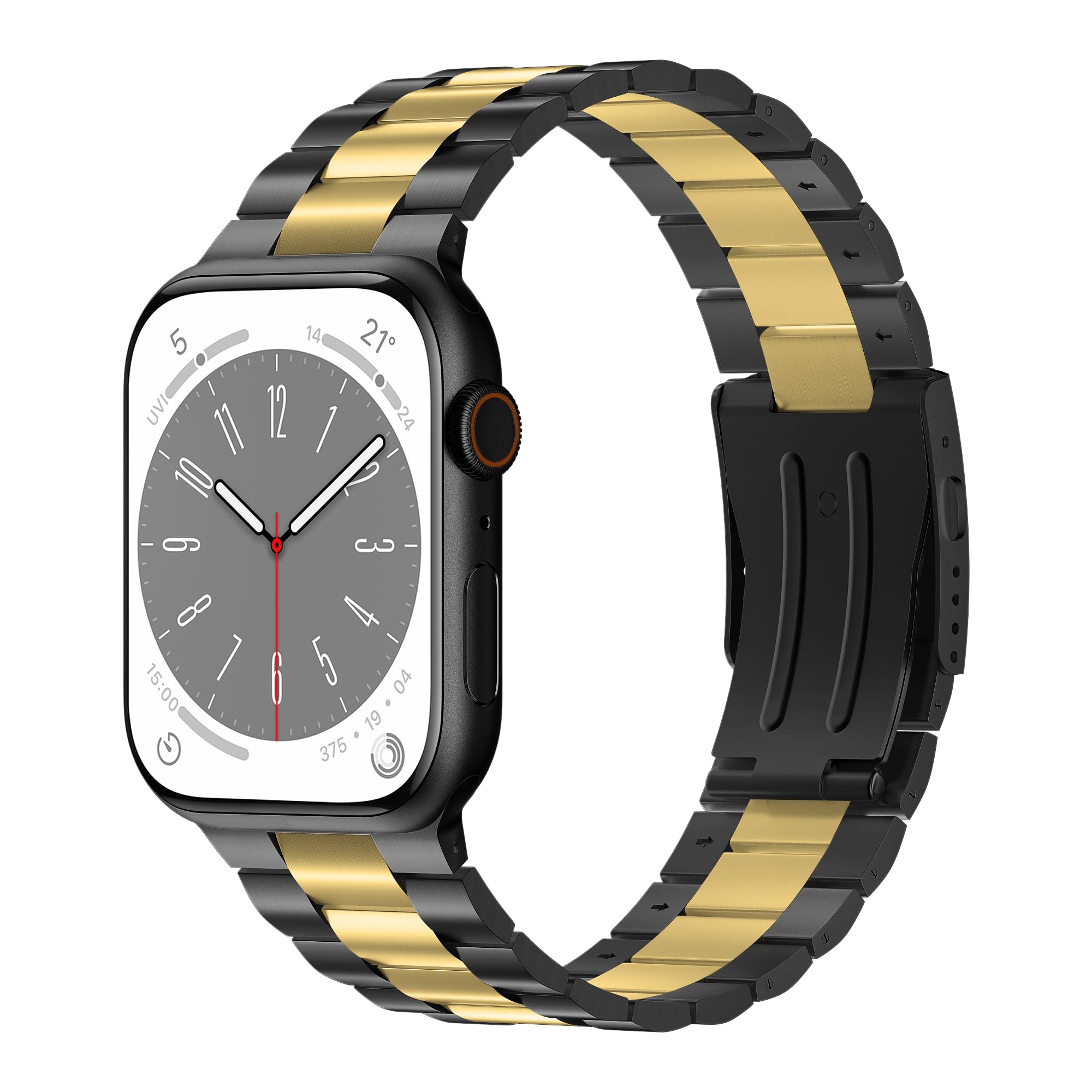 Silver/Gold Ultra 2/Ultra/46mm/45mm/44mm/42mm (Series 3/2/1) Best apple watch bands in use, Apple watch band , Applewatchbands.us