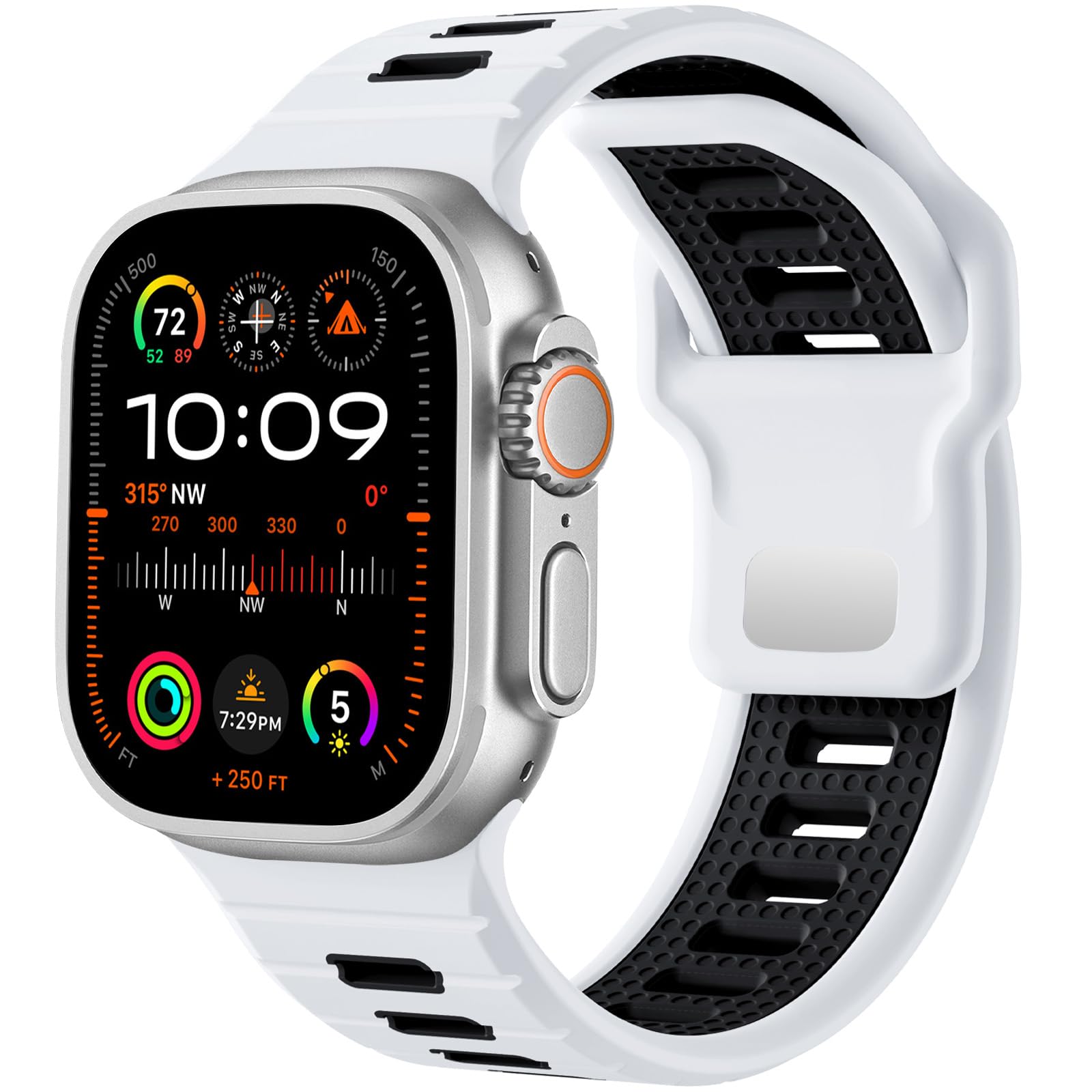 White/Black 49mm/46mm/45mm/44mm/(42mm-Series 3 2 1) Best apple watch bands in use, Apple watch band , Applewatchbands.us