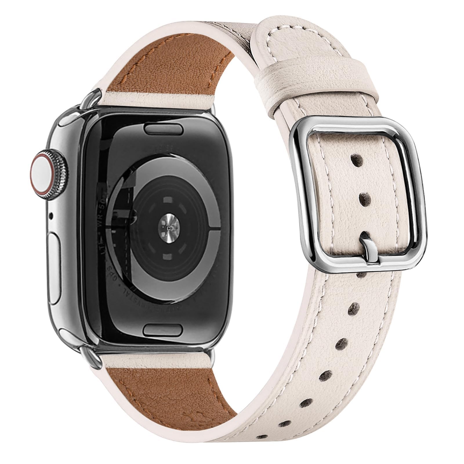 Beige/Silver 49mm/46mm/45mm/44mm/42mm(Series 3 2 1) Best apple watch bands in use, Apple watch band , Applewatchbands.us