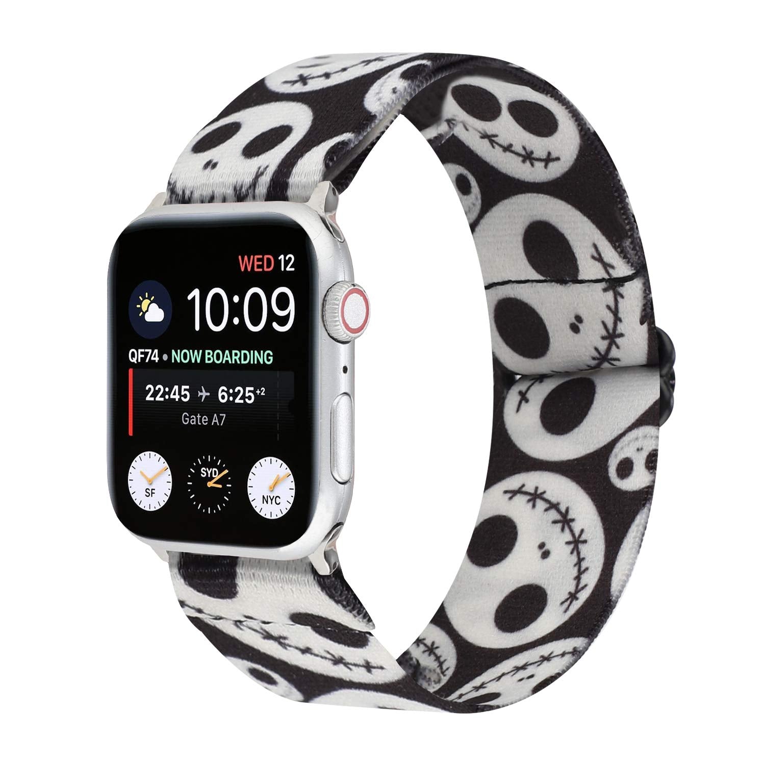 Black/White Stars 38mm/40mm/41mm Best apple watch bands in use, Apple watch band , Applewatchbands.us