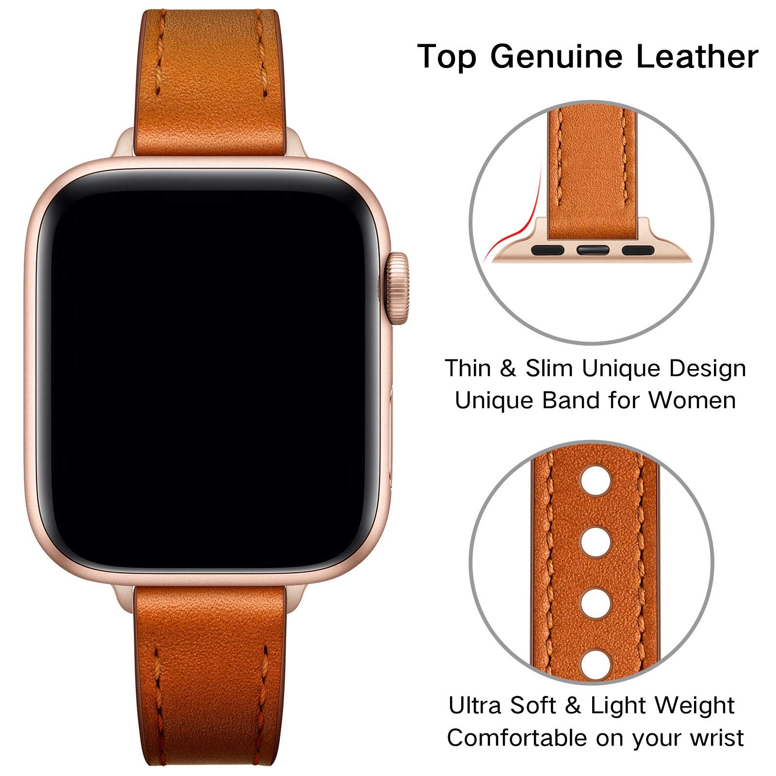 Brown/Starlight 49mm/46mm/45mm/44mm/42mm-Series 3 2 1 Best apple watch bands in use, Apple watch band , Applewatchbands.us