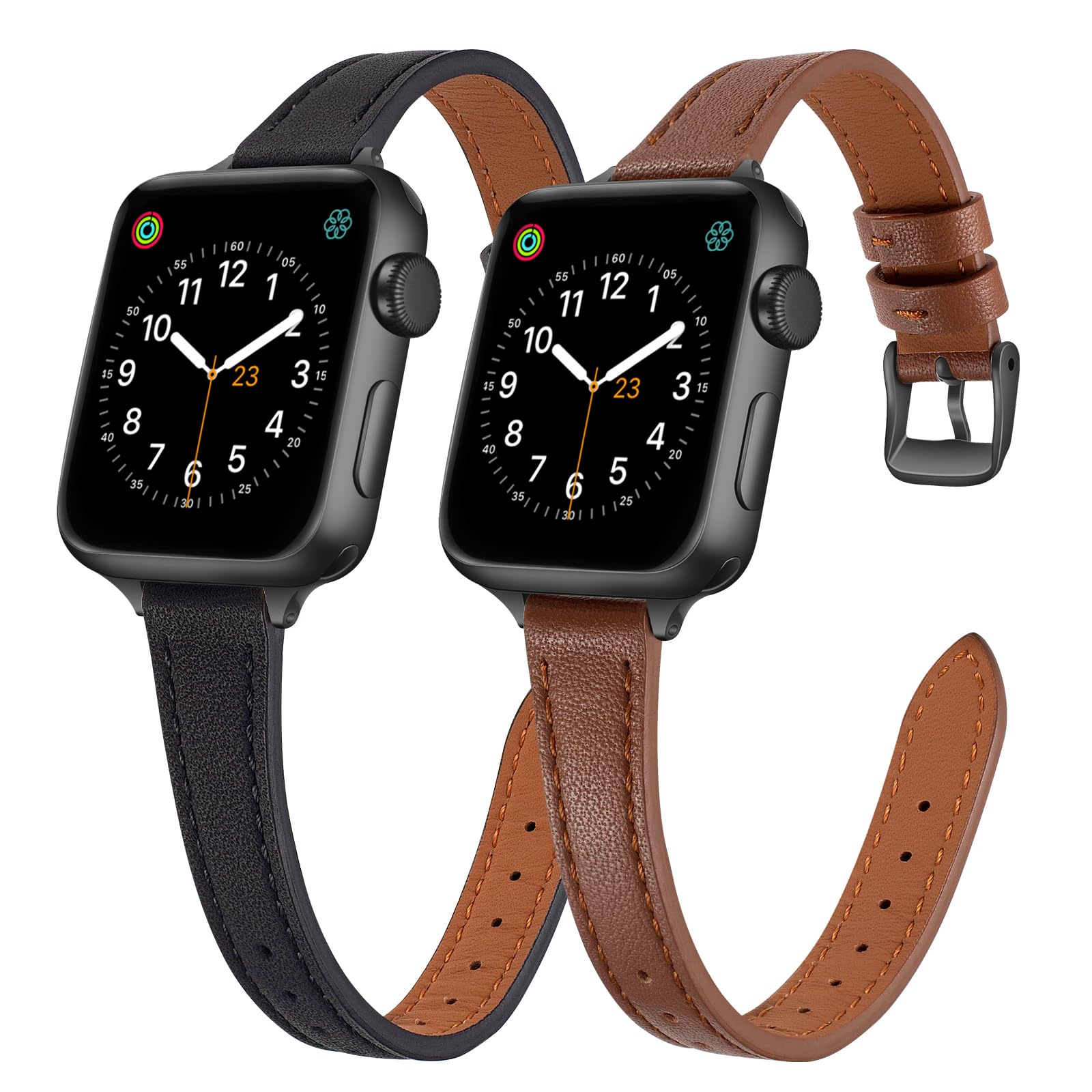 Black/Brown for Black 38mm/40mm/41mm/42mm(Series 10) Best apple watch bands in use, Apple watch band , Applewatchbands.us