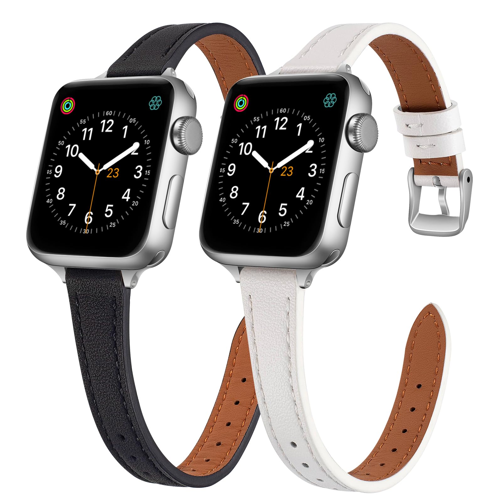 Black/Brown for Silver 44mm/45mm/46mm/49mm/42mm(Series 3 2 1) Best apple watch bands in use, Apple watch band , Applewatchbands.us