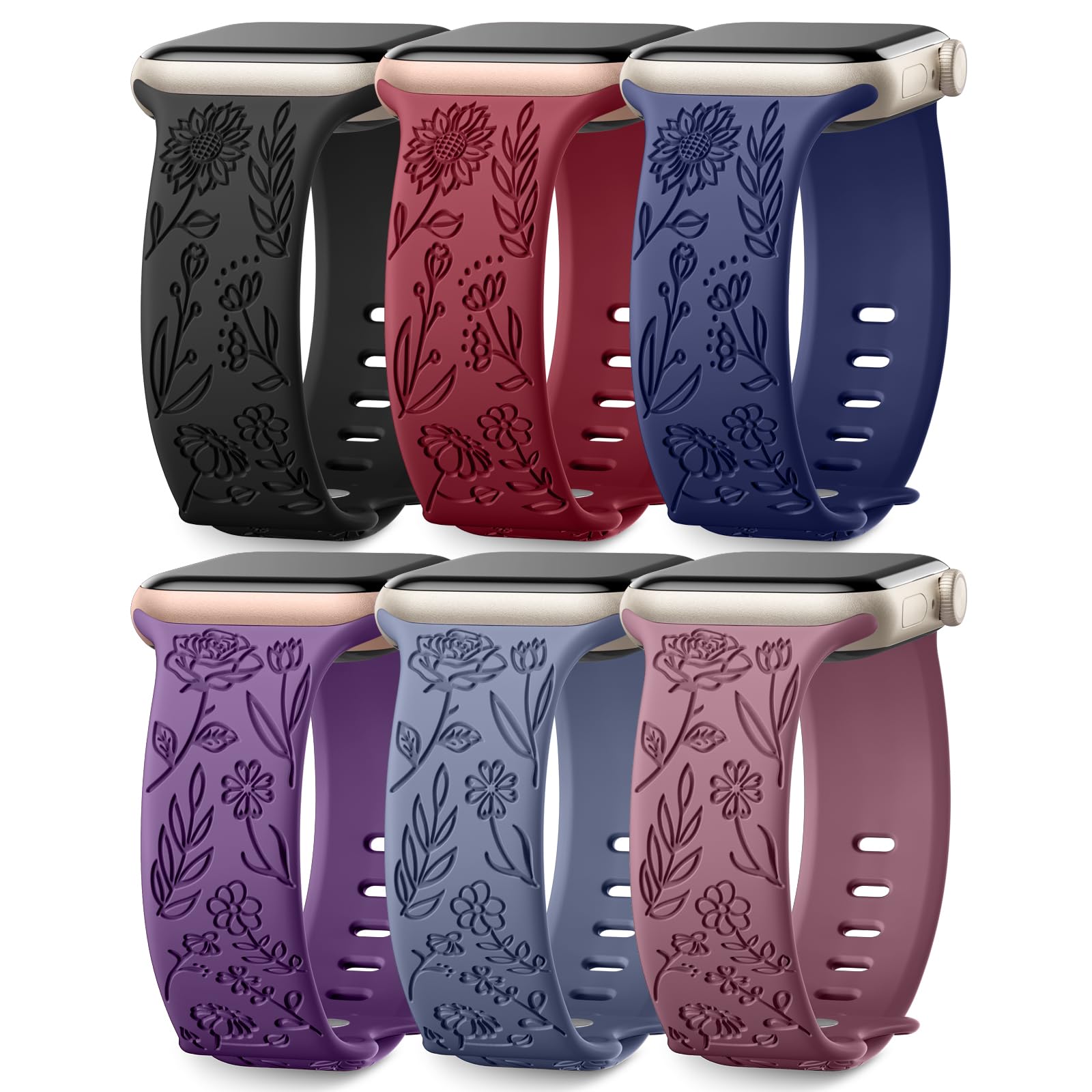 Dark Purple/Pine Green/Wine Red/Pink Sand/Grey/Black 44mm/45mm/46mm/49mm/42mm(Series 3) Best apple watch bands in use, Apple watch band , Applewatchbands.us