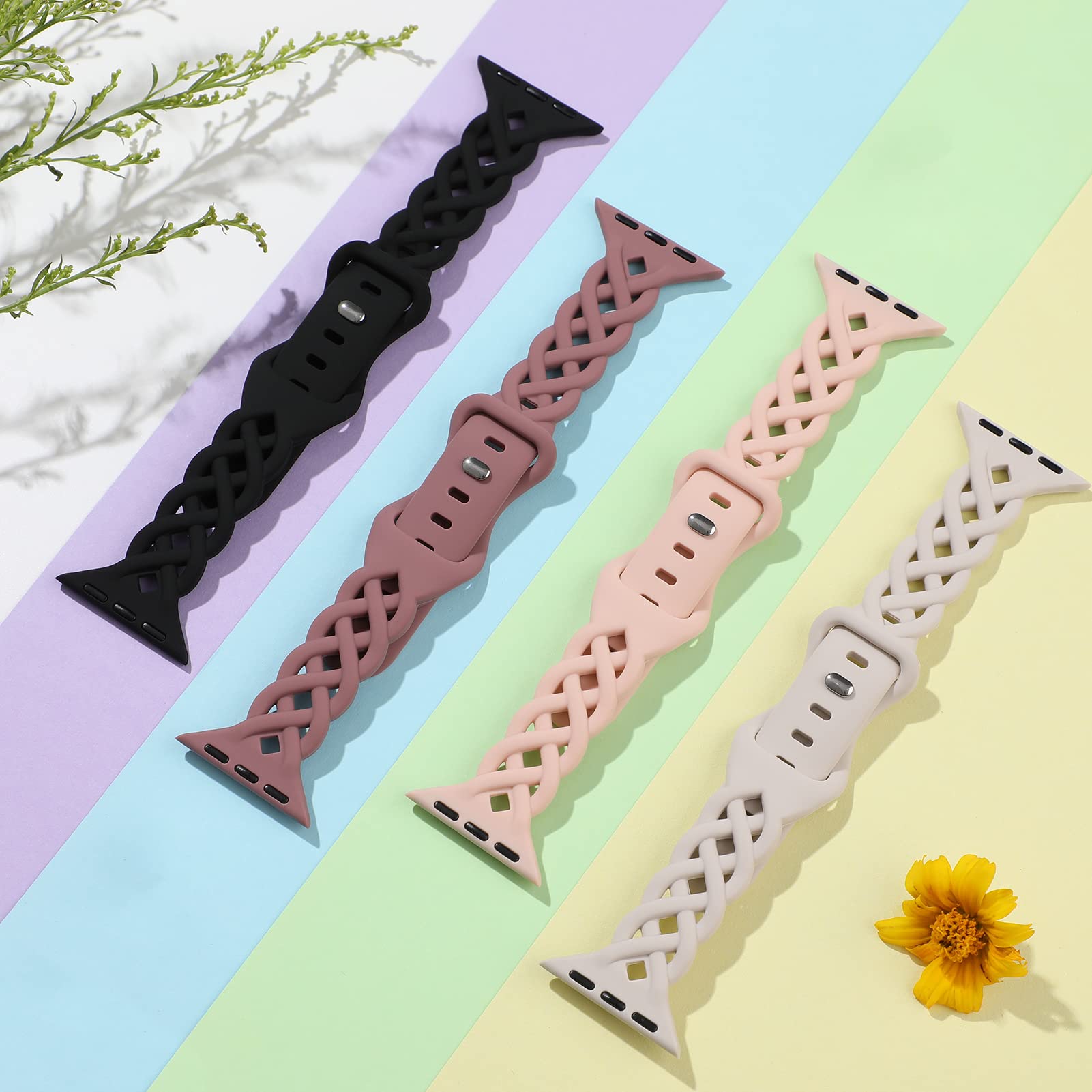 Black/Milk Tea/Starlight/Violet Smoke 44/45/46/49/42mm(Series 3 2 1) Best apple watch bands in use, Apple watch band , Applewatchbands.us