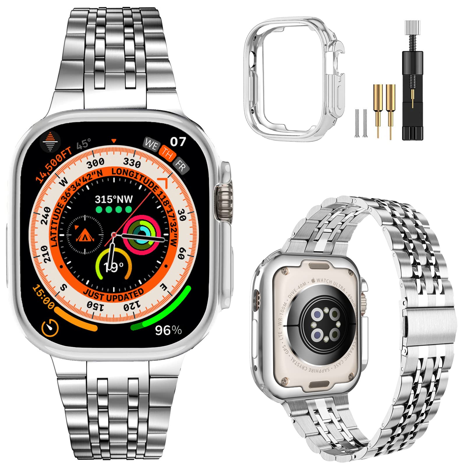 Silver/Rose gold 38/40 mm Best apple watch bands in use, Apple watch band , Applewatchbands.us