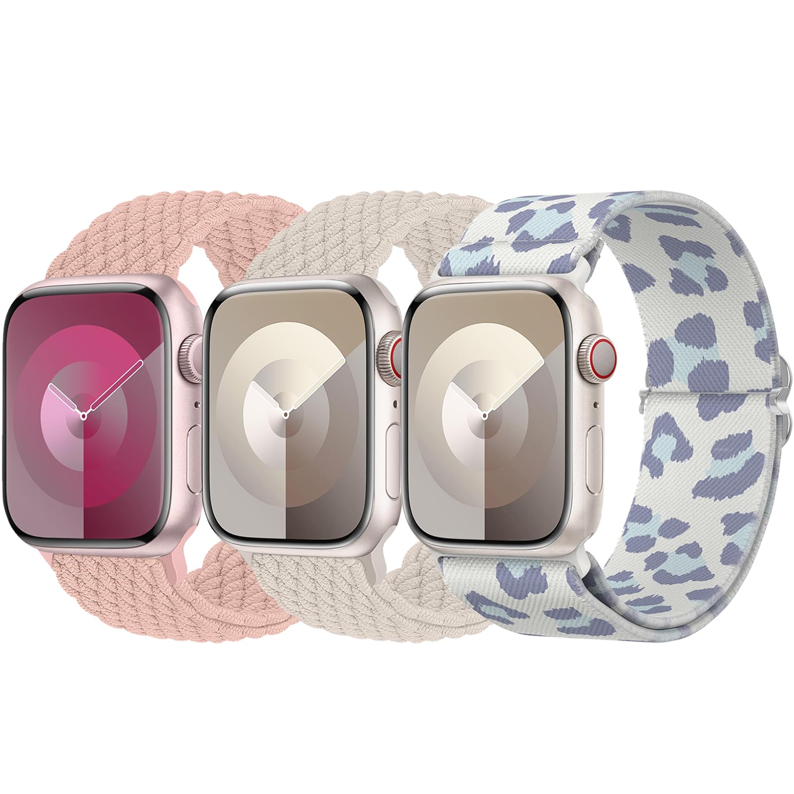 Smoke Violet/Starlight/Beige Leopard/Brown Leopard 38mm/40mm/41mm/42mm(Series 10) Best apple watch bands in use, Apple watch band , Applewatchbands.us