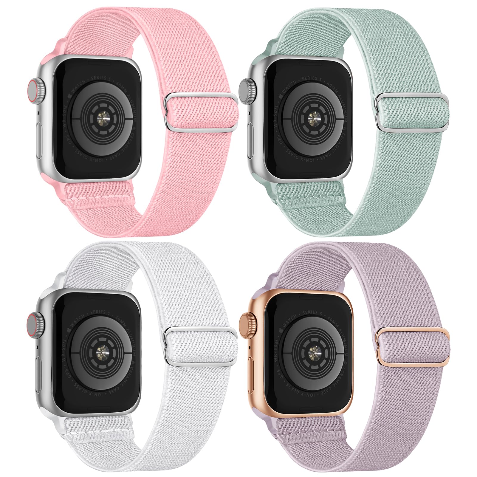 Black/White/LavenderGrey/Blue 38mm/40mm/41mm/42mm(Series 10) Best apple watch bands in use, Apple watch band , Applewatchbands.us